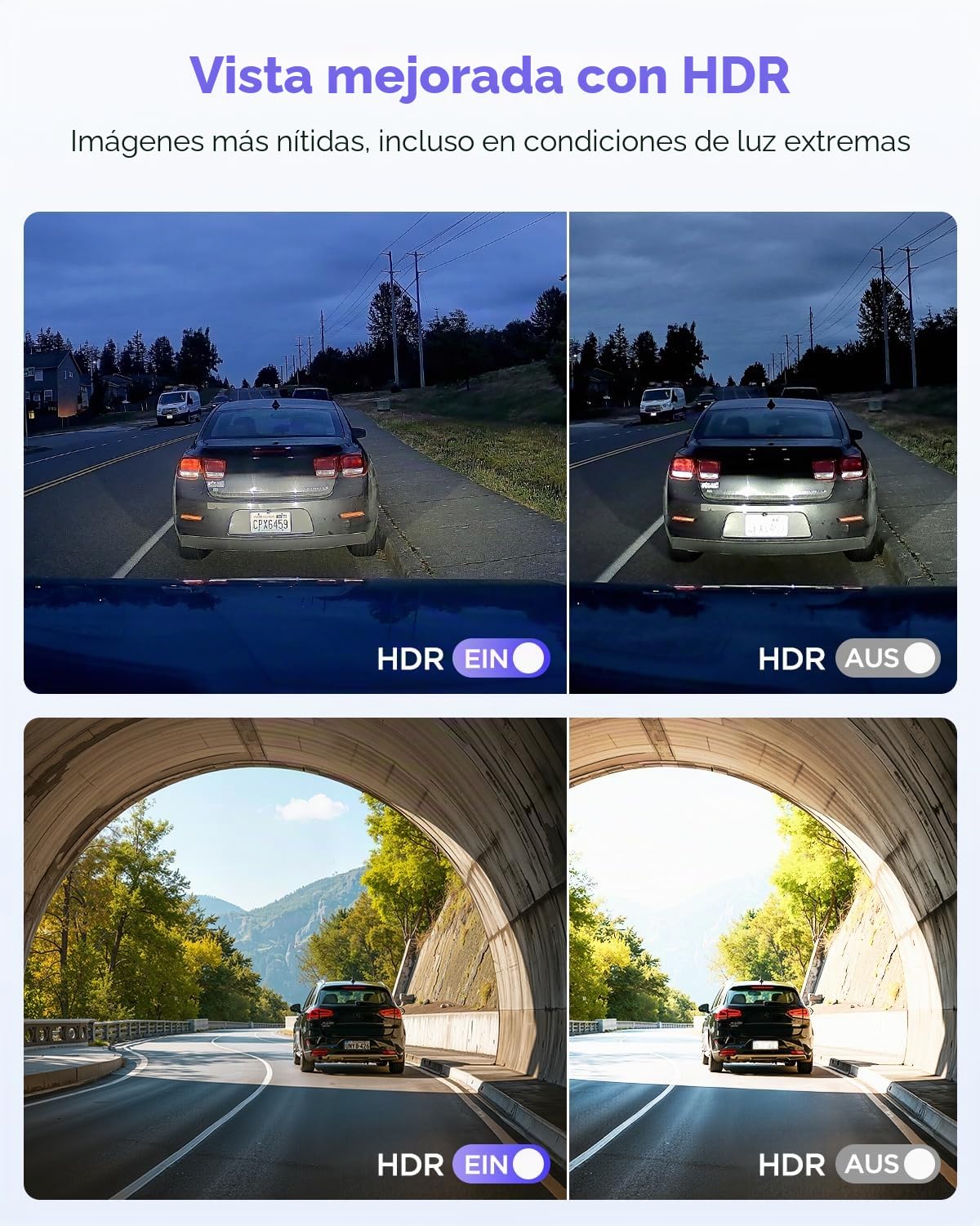 VIOFO A119M Pro 4K HDR Mini Dashcam Coche con CPL, Wi-Fi 6 & GPS Cámara delantera con STARVIS 2, Control de voz y salida de voz, visión nocturna 2.0, modo de aparcamiento amortiguado, LCD de 1,5