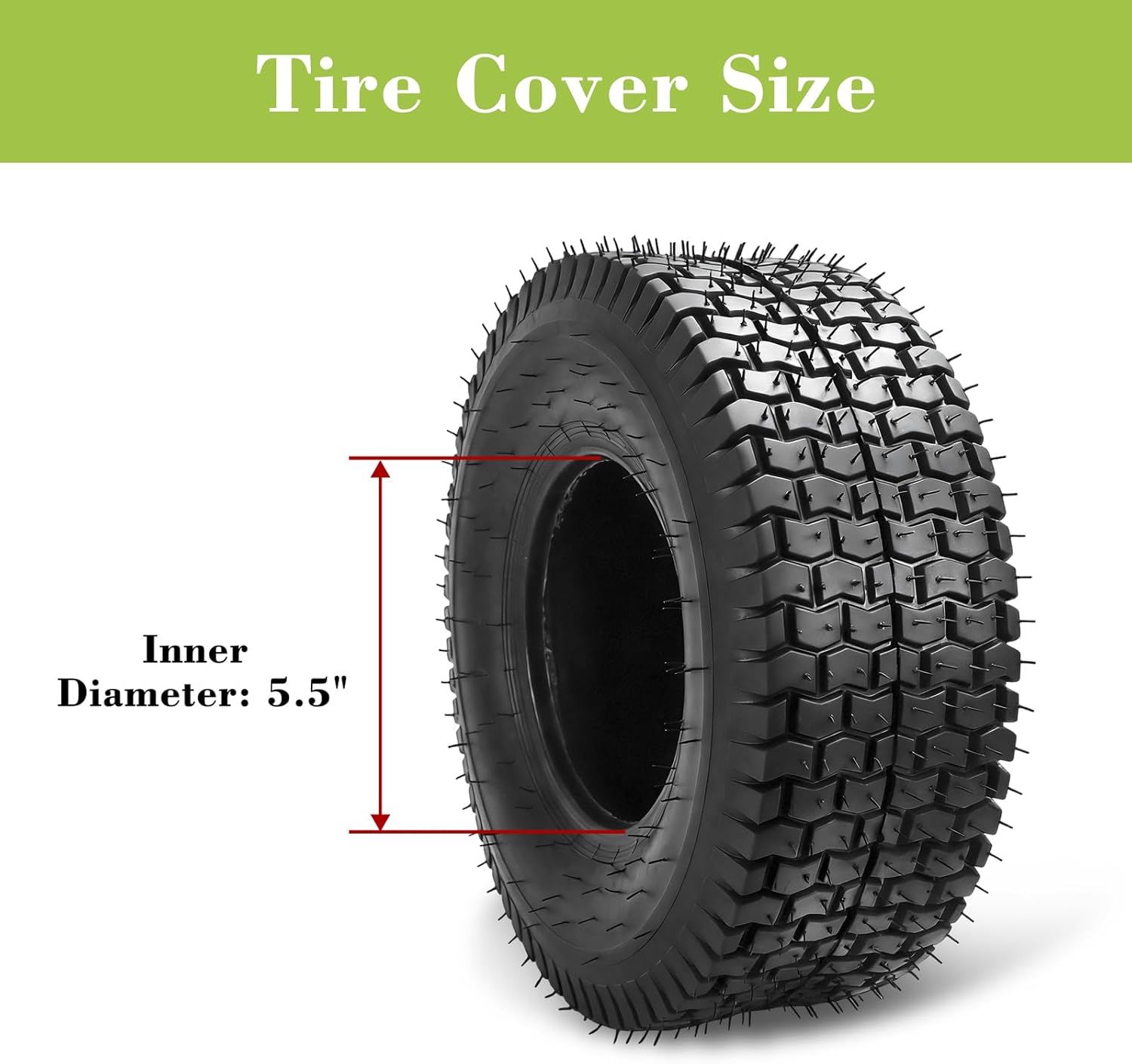 Parts Camp 13x5.00-6 Tire and Inner Tube Set with Straight Valve Stem Fits Many Yard Tractors Hand Trucks Riding Mower Front Wheel for Go Kart QUAD ATVs Include Patch Kit