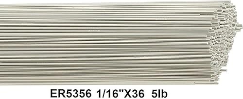 Miniatura 7 de Aluminio 5356 Tig soldadura Rod TIG soldadura alambre ER5356 18 "36" 2Ib caja Tig Rod (caja de 2 libras)