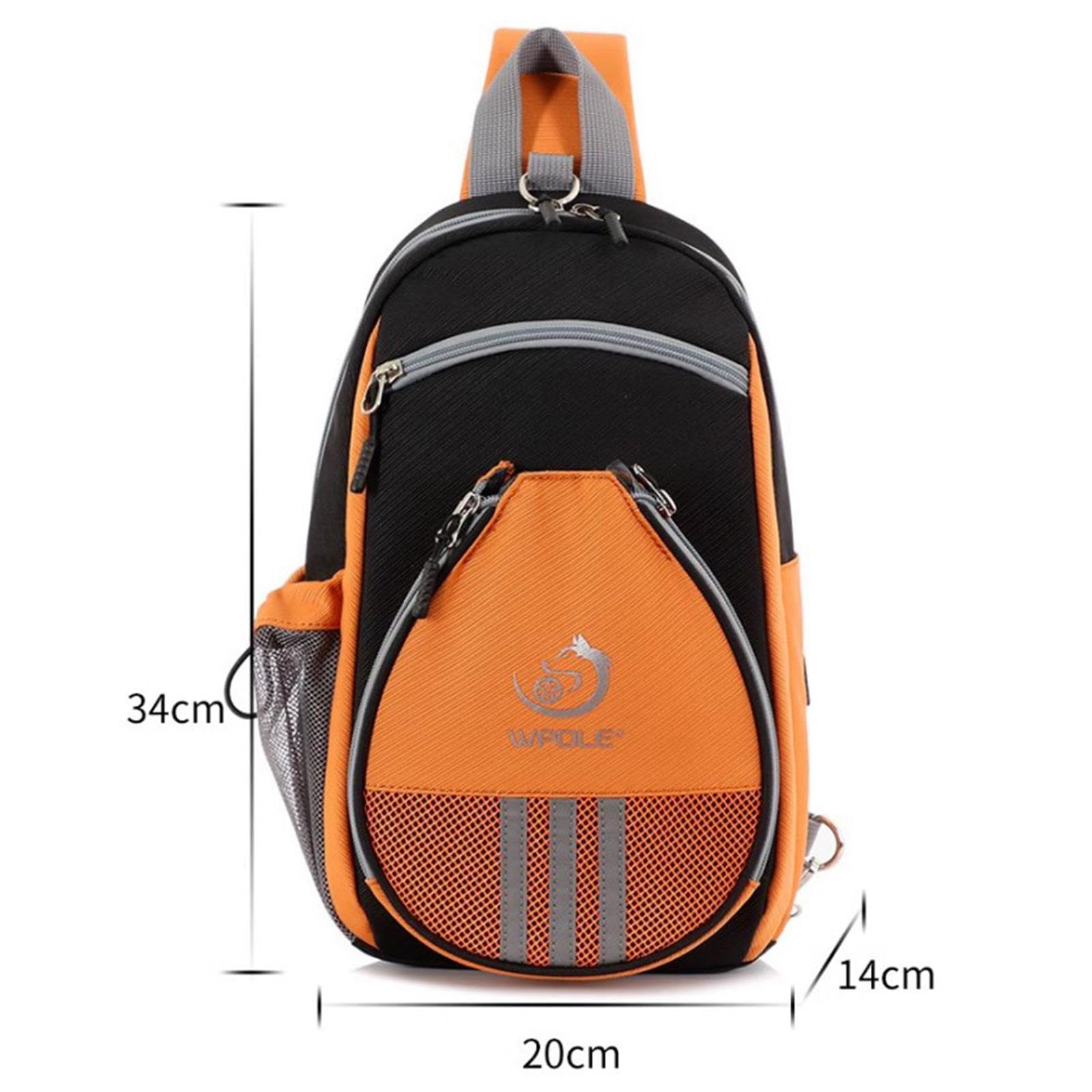 Borsa da Petto Porta Racchetta Pong Zaino Racchette da Tavolo Custodia Organizzatore Racket Tasca Oxford Tessuto Resistente Impermeabile Adatta