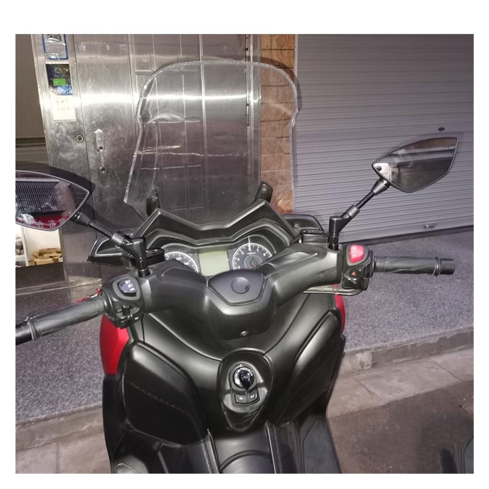 Retrovisori Laterali Per TMAX 500 560 530 specchietti laterali moto | Specchi retrovisori/Specchi antiabbaglianti(Black)