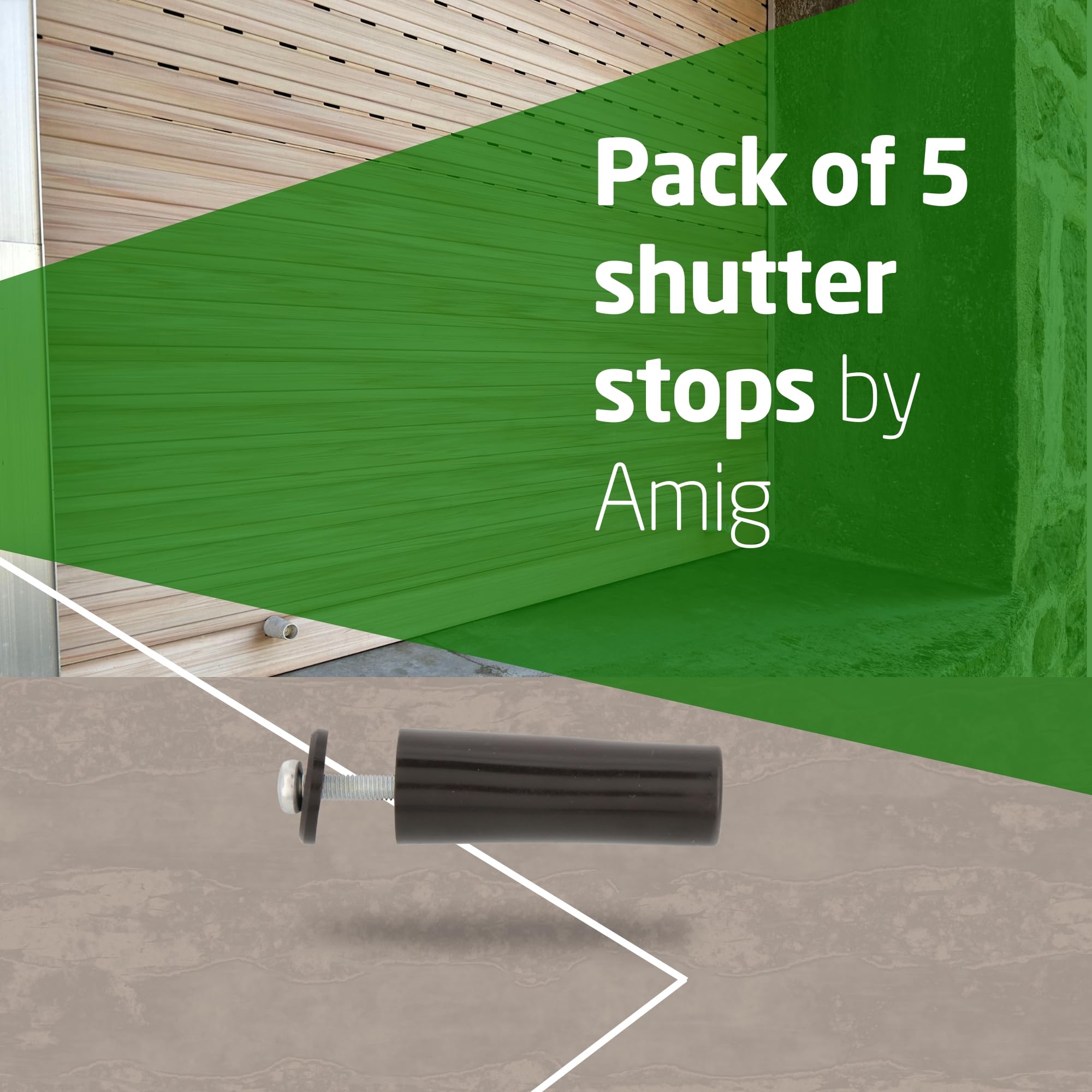 Amig - Pack of 10 Roller Shutter Stoppers, Bronze, 60 MM - Image 2