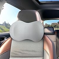 Vista 13 de Almohada realmente útil para reposacabezas de coche, almohada para el cuello del coche para dormir con correa ajustable, 100% espuma viscoelástica