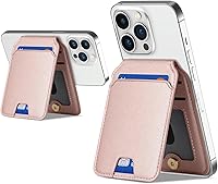 Vista 1 de Cavor Compatible con Magsafe - Cartera magnética para iPhone 17/16 Pro Max/14 Pro/15/14 Plus/13/12 Mag, funda de crédito para iPhone 15/13/12, rosa