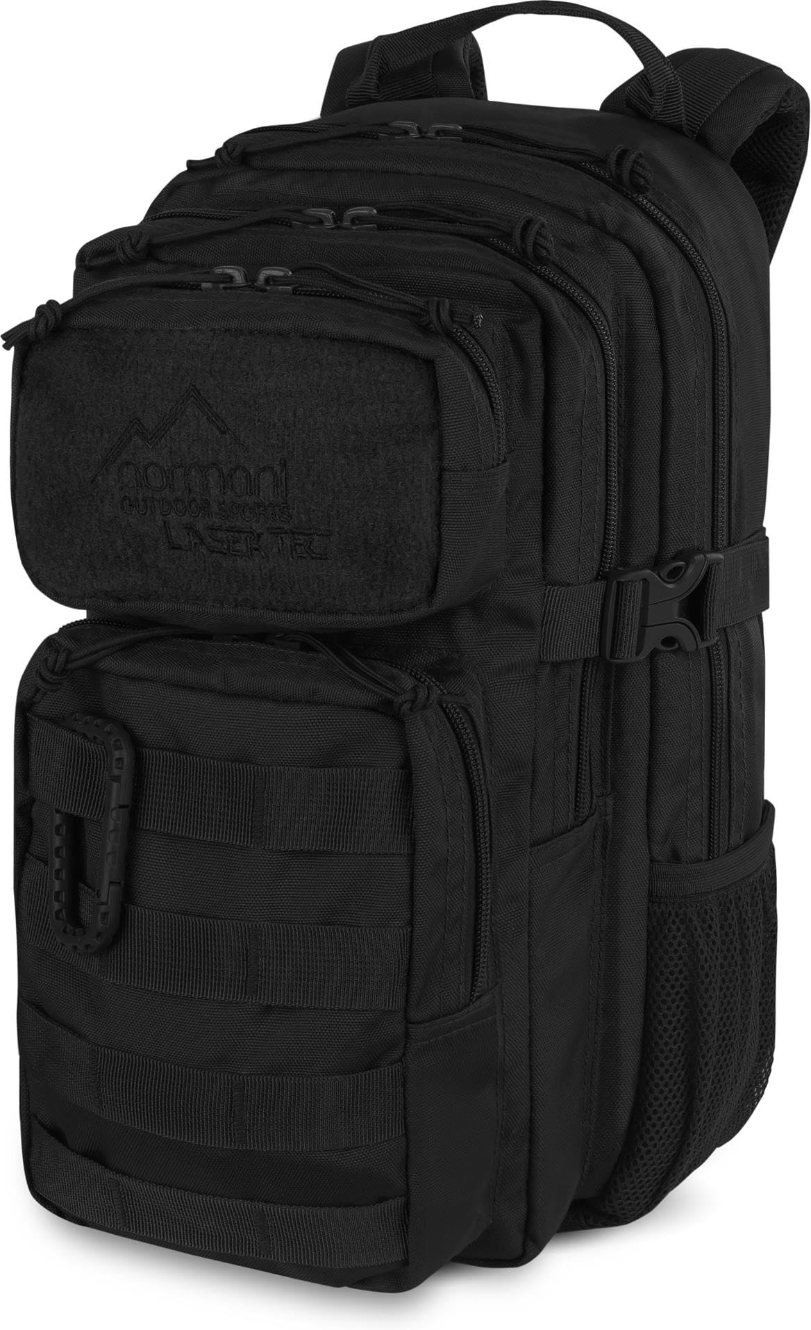 normani Kinder Rucksack Schulrucksack Outdoor Trekking Rucksack mit Brustgurt Kindergartenrucksack Wanderrucksack Daypack für Jungen und Mädchen Schwarz 15 Liter