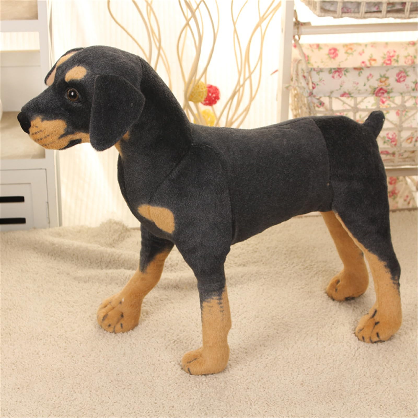 Lindo perro peluche almohada de peluche suave tamaño grande para la decoración del hogar grande grande