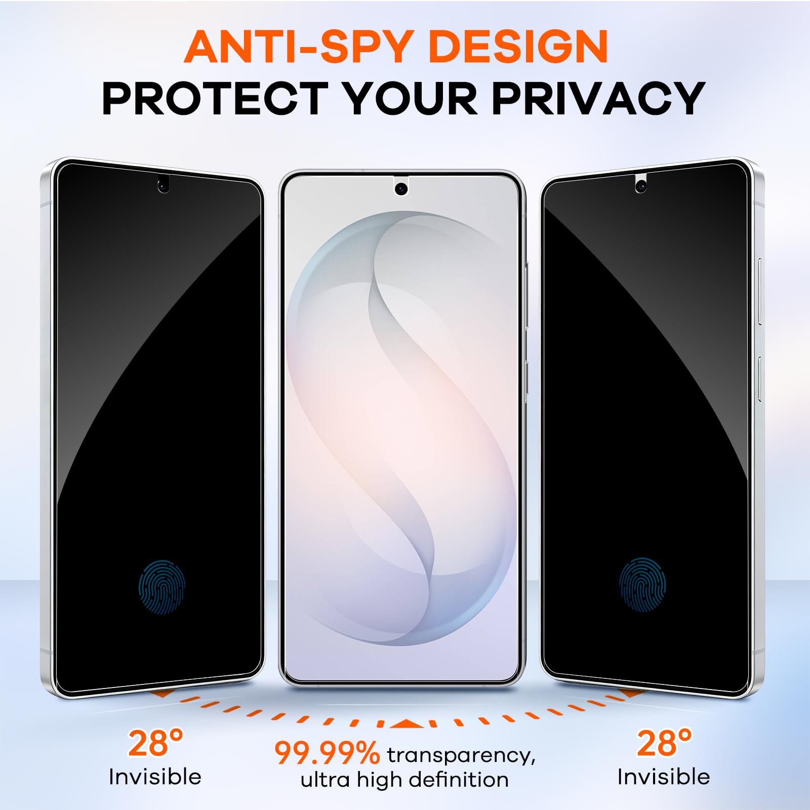 Displayschutzfolie für Samsung Galaxy, 4 + 4 Stück