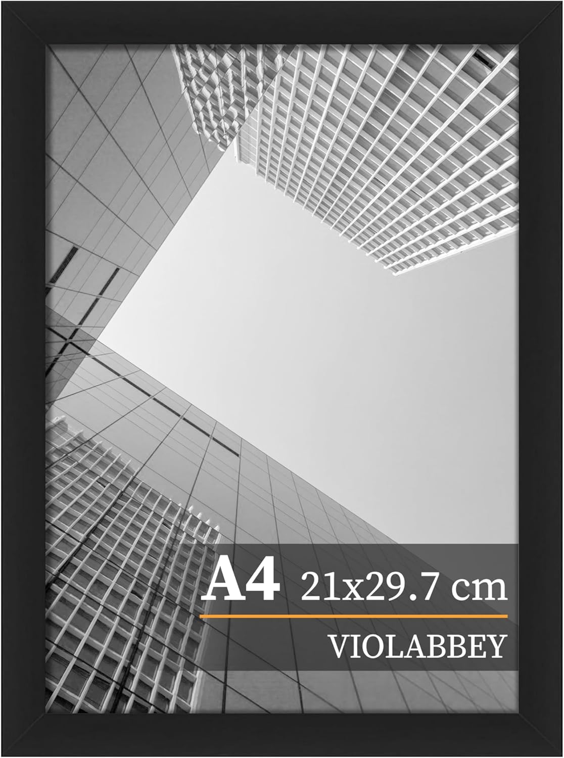 VIOLABBEY Cadre Photo, 20 X 25 Cm, Argenté, Style Vintage