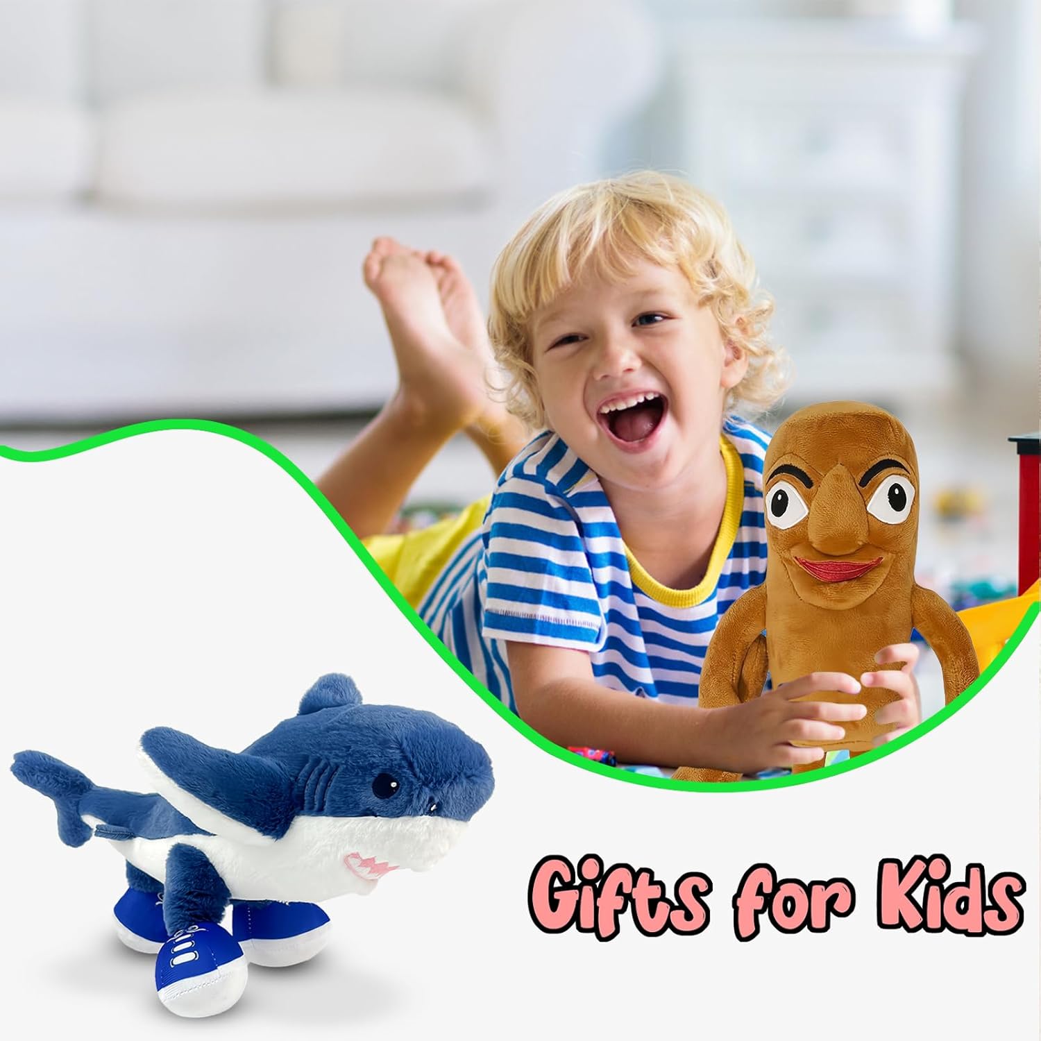 5pc Italian Brainrot Tung Tung Tung Sahur Plushies Toy Tralalero Tralala Doll,The Best Gift for Christmas Kids