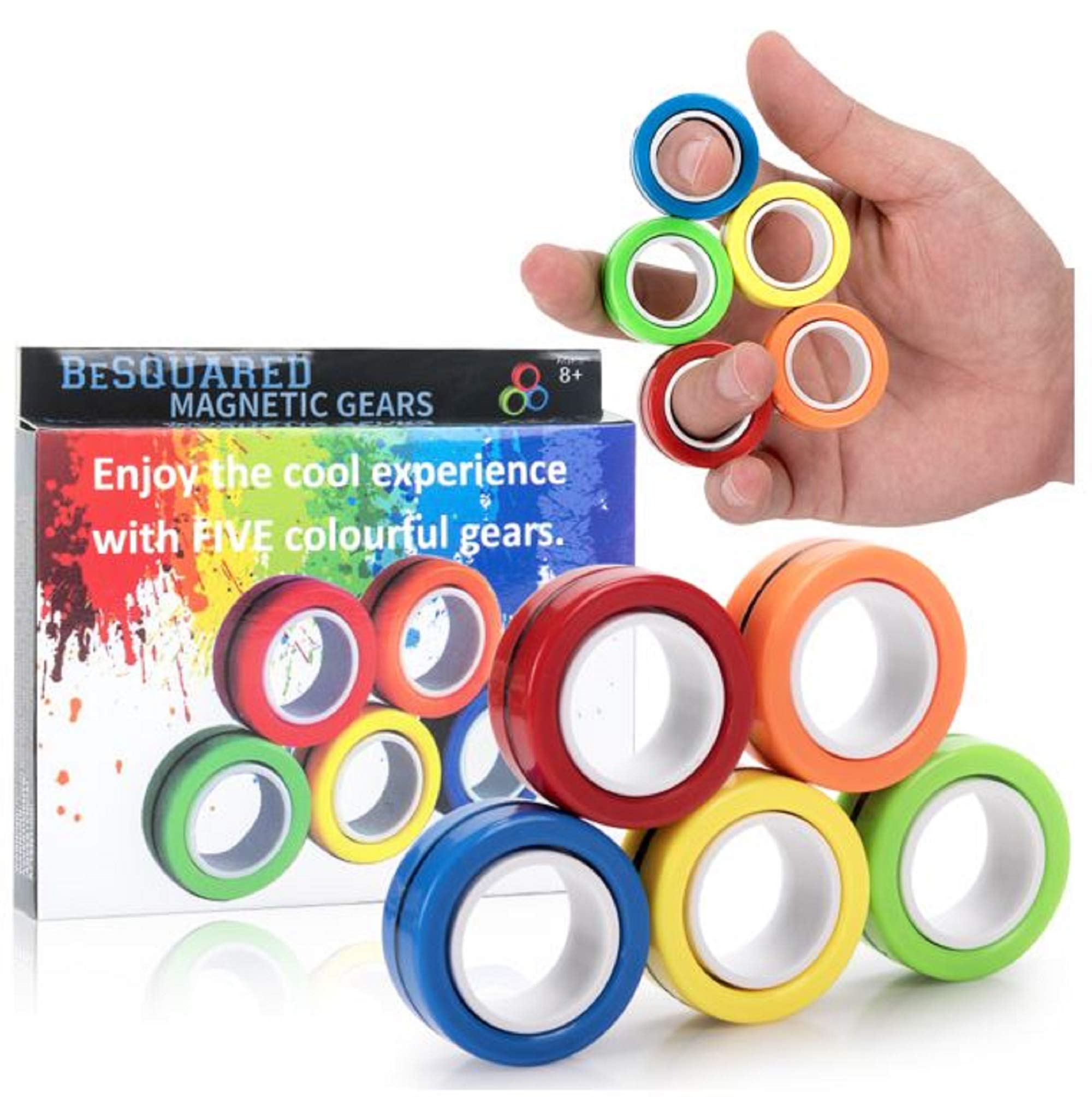 Buy BeSquared DeStress and Anxiety Pack of 5 Gears Sensory Toy for Adults and