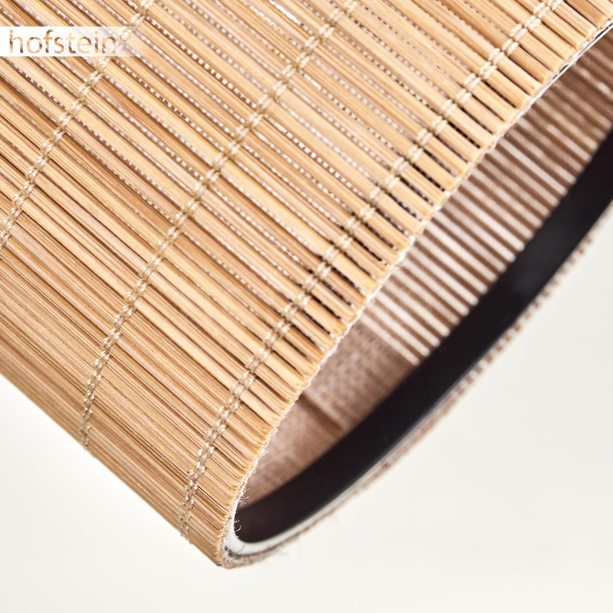 Plafoniera Kinnared, lampada da soffitto moderna in legno/metallo/bambù in marrone scuro/cromato/naturale, lampada a 4 luci in design scandinavo con faretti regolabili, 4 x E14, senza lampadine