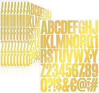 Vista 22 de 500 piezas de 10 hojas de calcomanías de letras, calcomanías de números de buzón de vinilo autoadhesivas impermeables, calcomanías de números