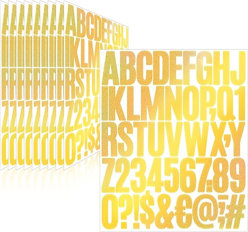 Vista 91 de Calcomanías de letras, 300 piezas, 30 hojas, vinilo autoadhesivo, impermeable, números de buzón, alfabeto para buzón, ventana, puerta, letrero, Negro