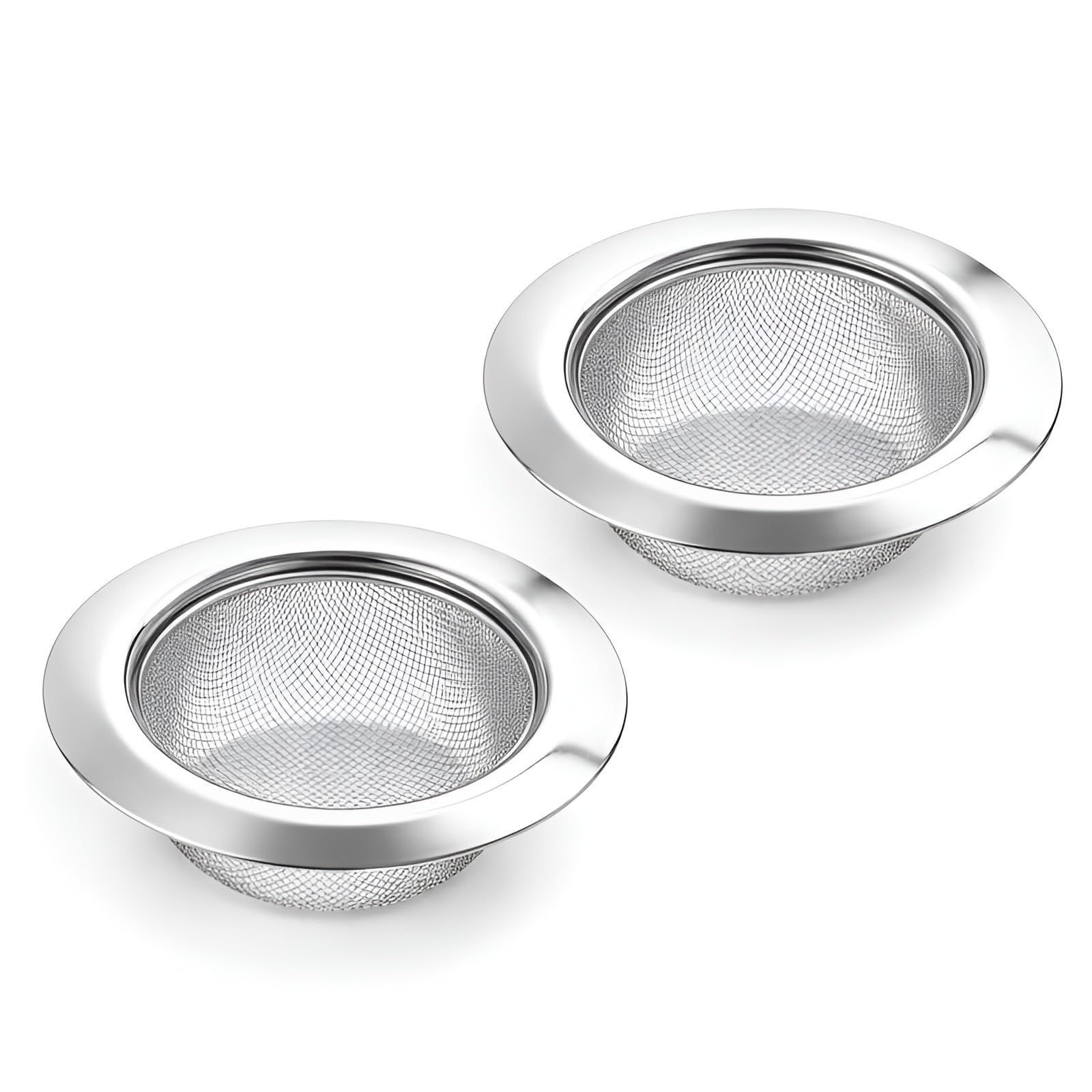 DALUCI Stainless Steel Sink Strainer | Kitchen Sink Drain Filter & Waste Coupling Jali | Rust Proof Heavy Duty Sink Strainer Steel with Wide Rim (11 CM) (2)-image-49