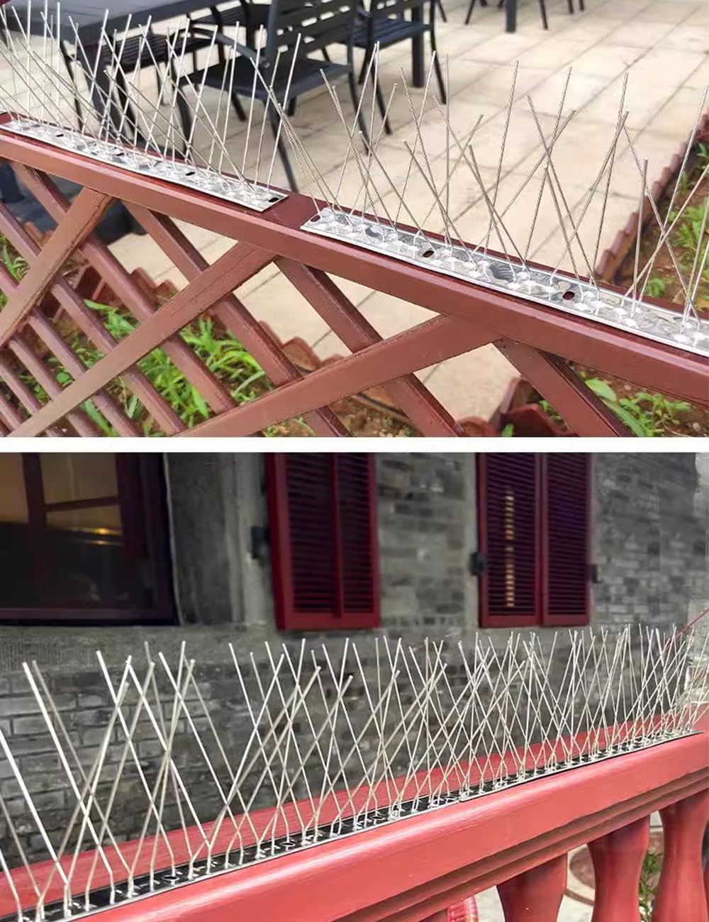 wohohoho Taubenabwehr Spikes Edelstahl Vogelabwehr, Vogelabwehr Spike (5m /20 Stück) Taubenspikes für Balkon Vogel abschreckung Abwehr Gegen tauben