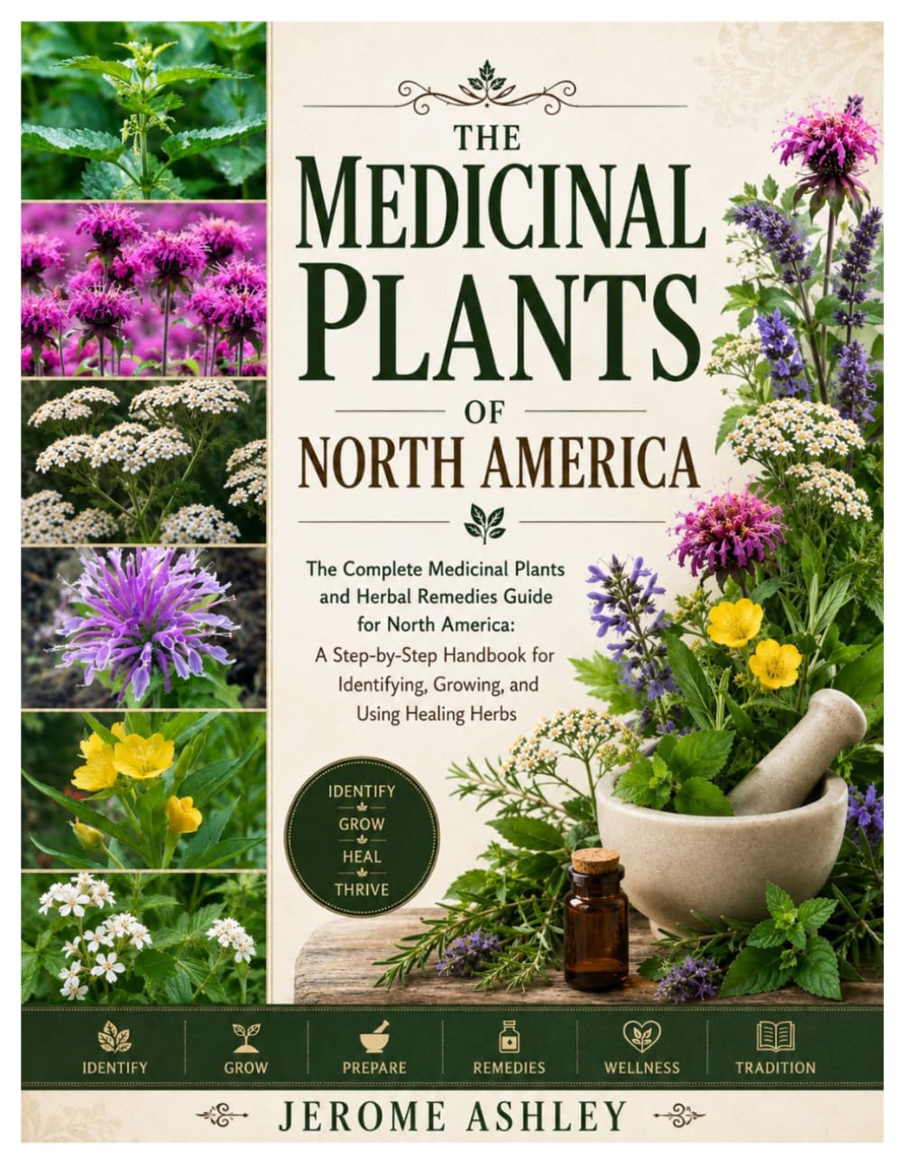 The Medicinal Plants of North America: The Complete Medicinal Plants and Herbal Remedies Guide for North America: A Step-by-Step Handbook for Identifying, Growing, and Using Healing Herbs