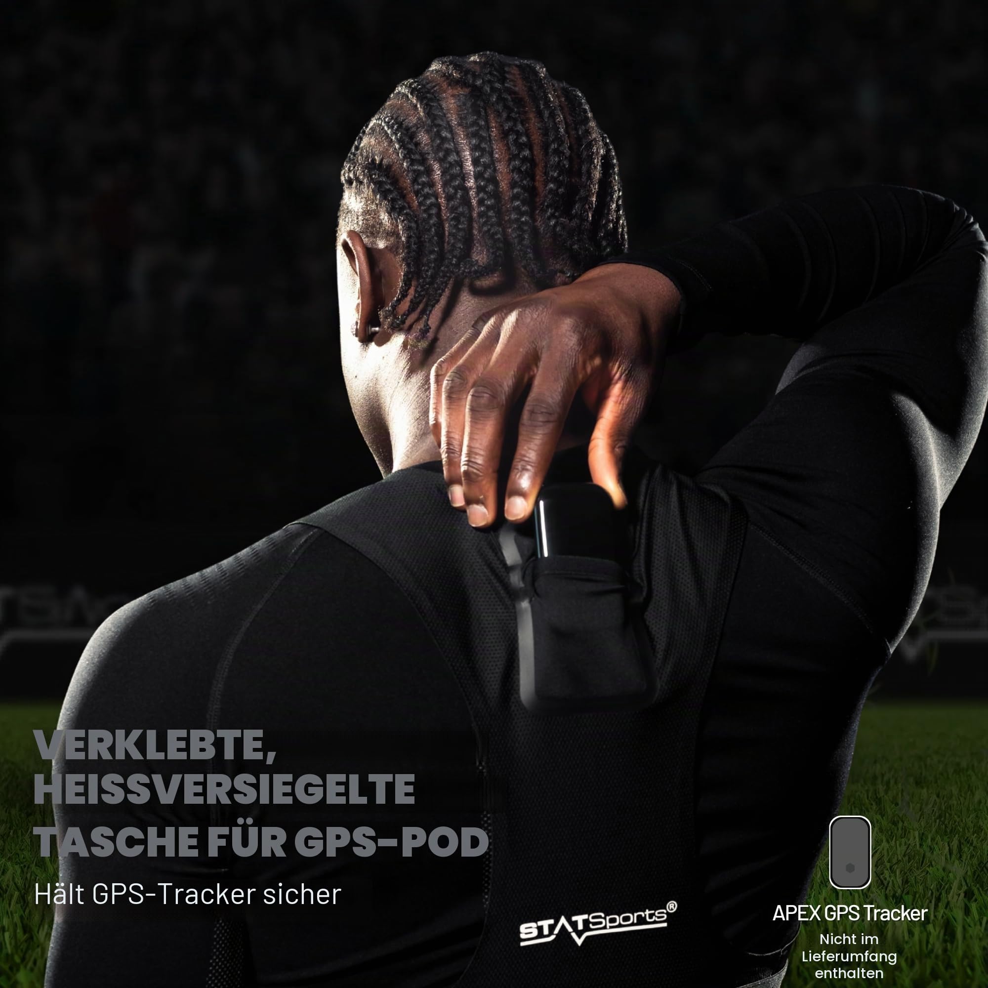 STATSports GPS Weste (Nur Weste – Kein GPS Pod) – Fußball Tracker Weste für Academy – Getragen von Elite-Spielern – Leichte Sportweste mit sicherer APEX GPS Pod-Tasche