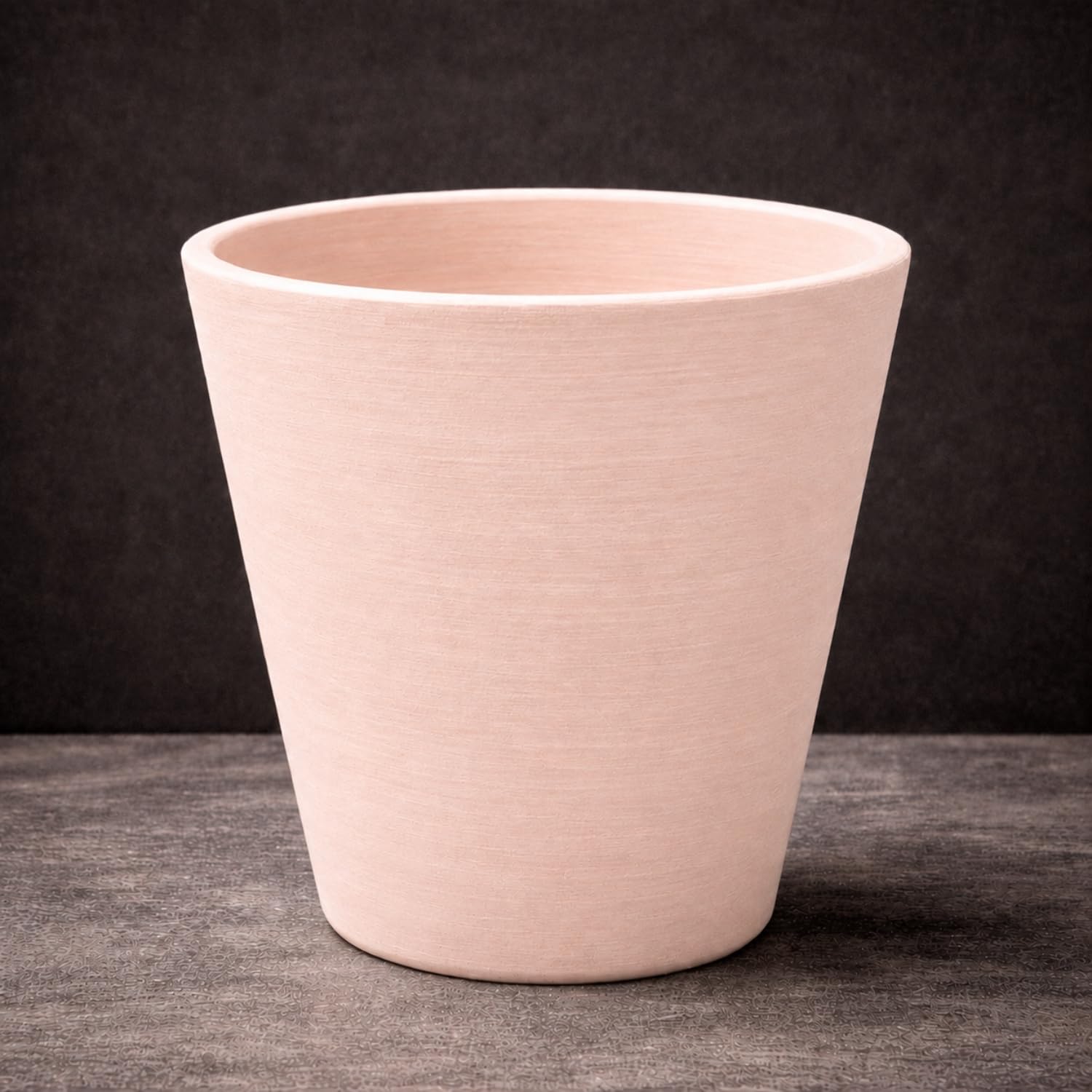 GardenSkill Indoor Plant Pot 13cm / 5", Clay Colour, 3pcs | Fluted Scandi Style Modern Planter + Drip Tray with Textured Matte Finish | Flowerpot for Succulents Peace Lilies Herbs Houseplants