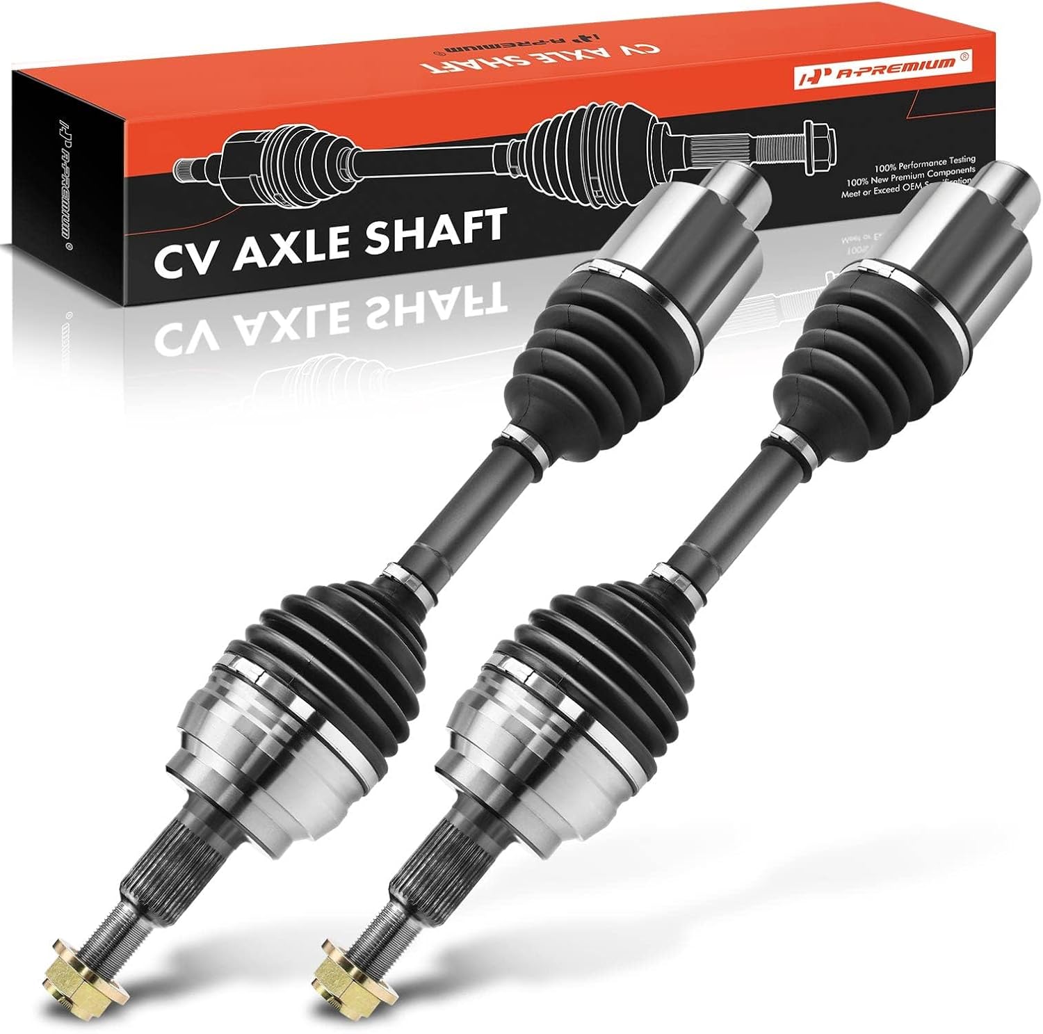 A-Premium Pair (2) Front CV Axle Shaft Assembly Compatible with Dodge Ram 1500 2002-2010 & Ram 1500 2011, 4WD Models Only, Driver and Passenger Side, Replace# 5072389AA, 5072389AB