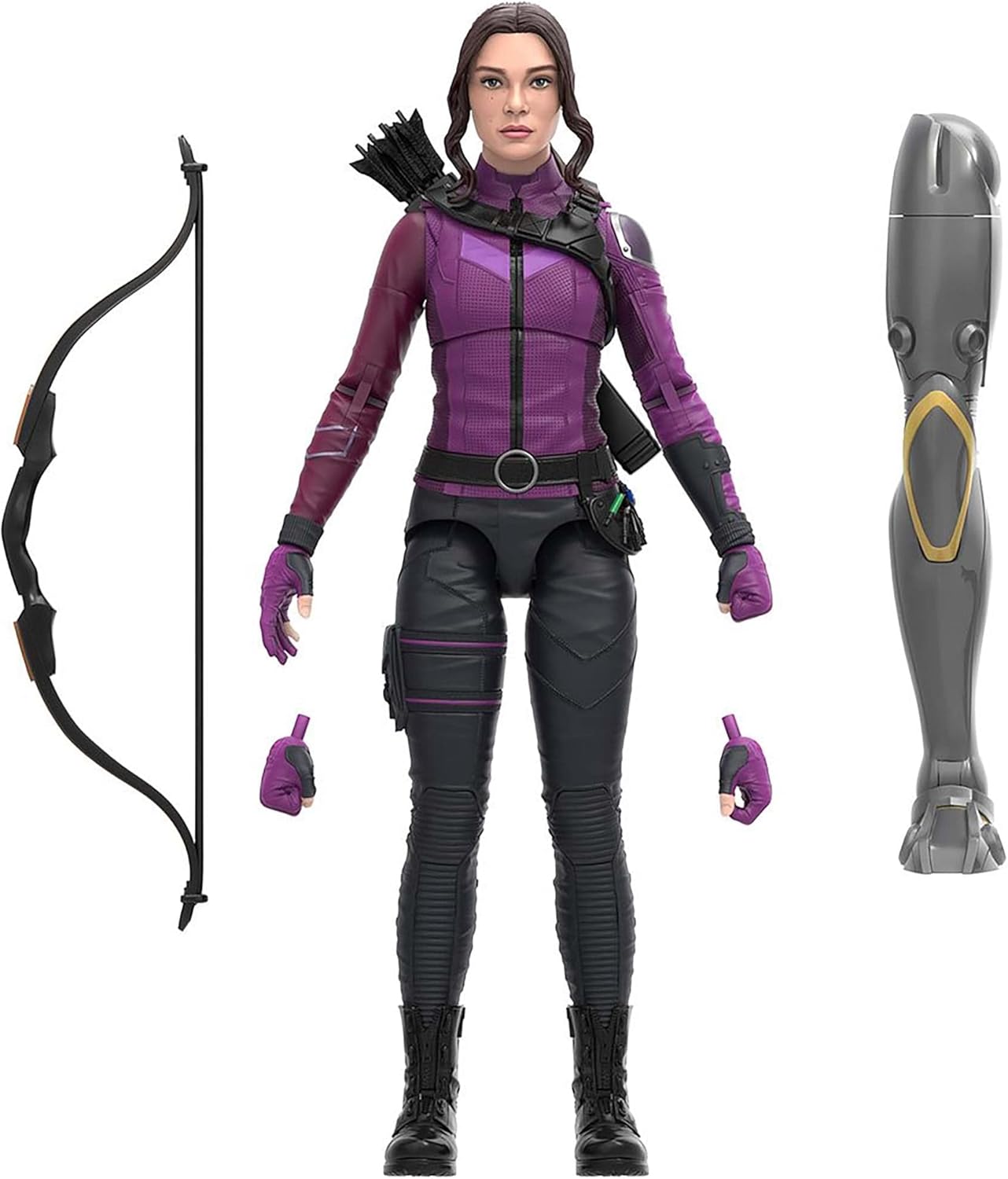 Marvel Legends Series MCU Disney Plus Kate Bishop Hawkeye Series Action Figure 6-inch Collectible Toy, 3 Accessories, 1 Build-A-Figure Part