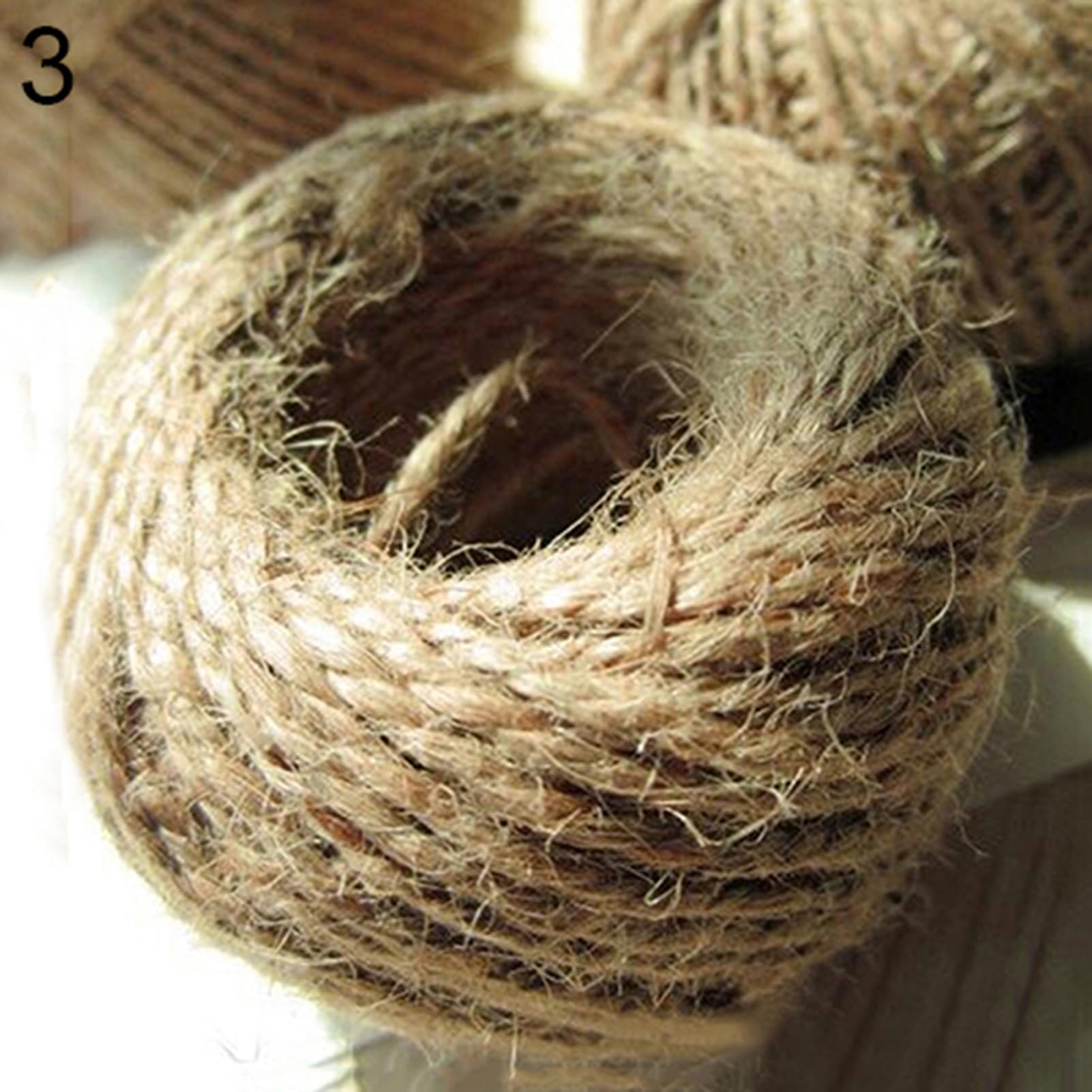 matumou 30m Style 1Roll Jute Hemp Rope for Jewelry Necklace Making DIY Xmas Decor