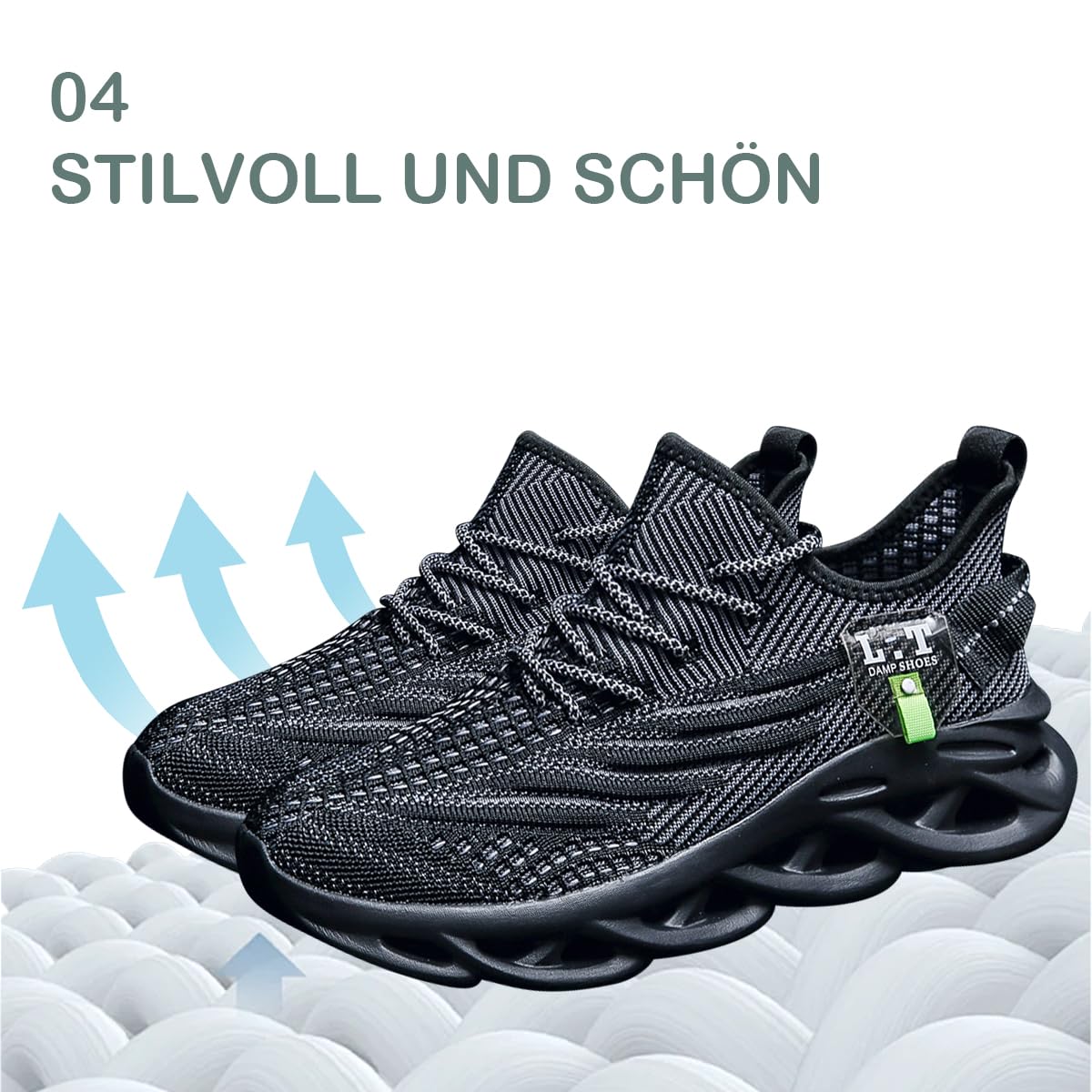 Modne, swobodne buty do biegania do fitnessu, trampki dla mężczyzn, lekkie, oddychające, do wędrówek, pracy, antypoślizgowe, miękkie, wygodne, odporne na zużycie buty tenisowe