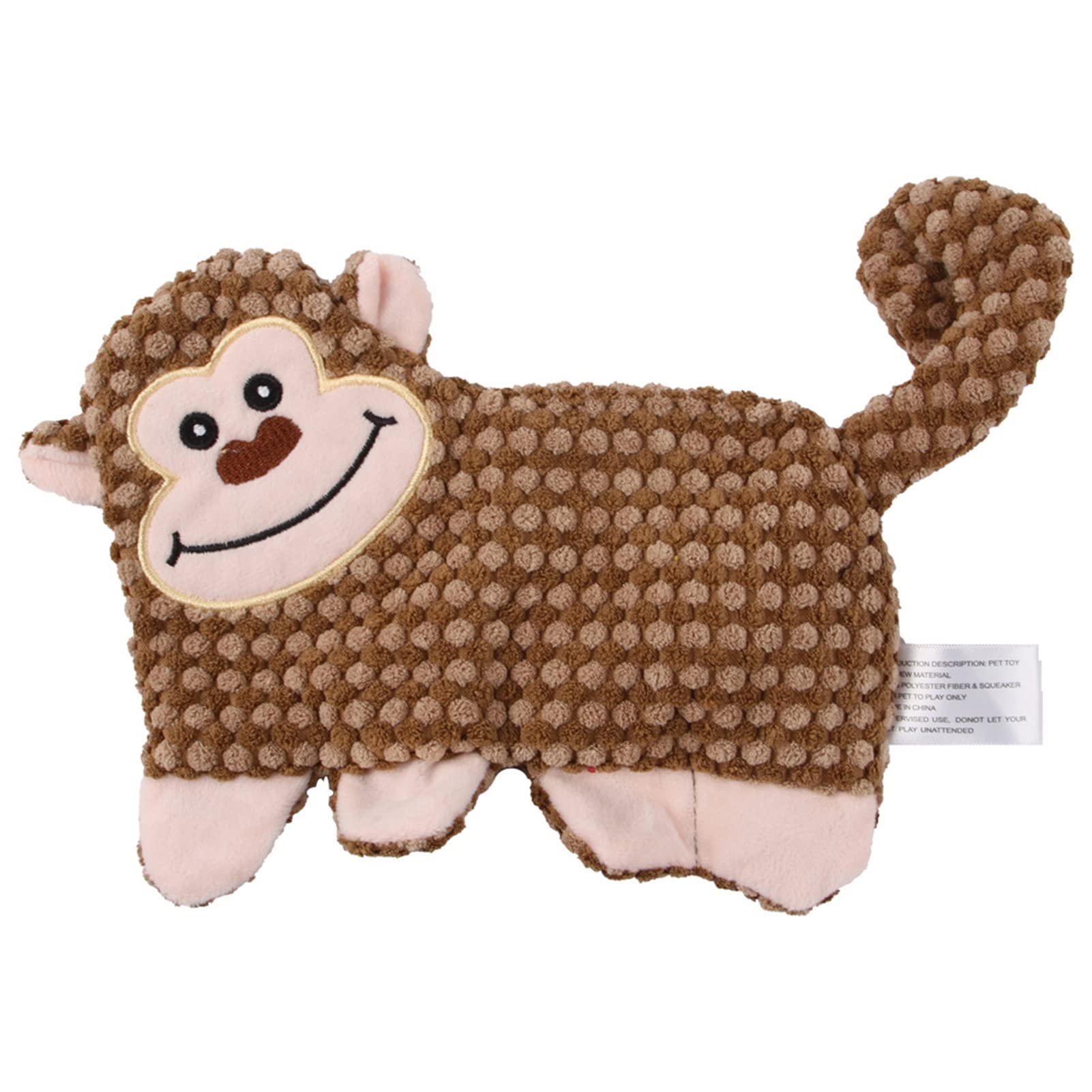 SONGBIRDTH Squeaky Dog Toy Bite-Resistant Teeth Cleaning Soft-Touching Dog Molar Entertainment Toy Compatible with Outdoor Monkey