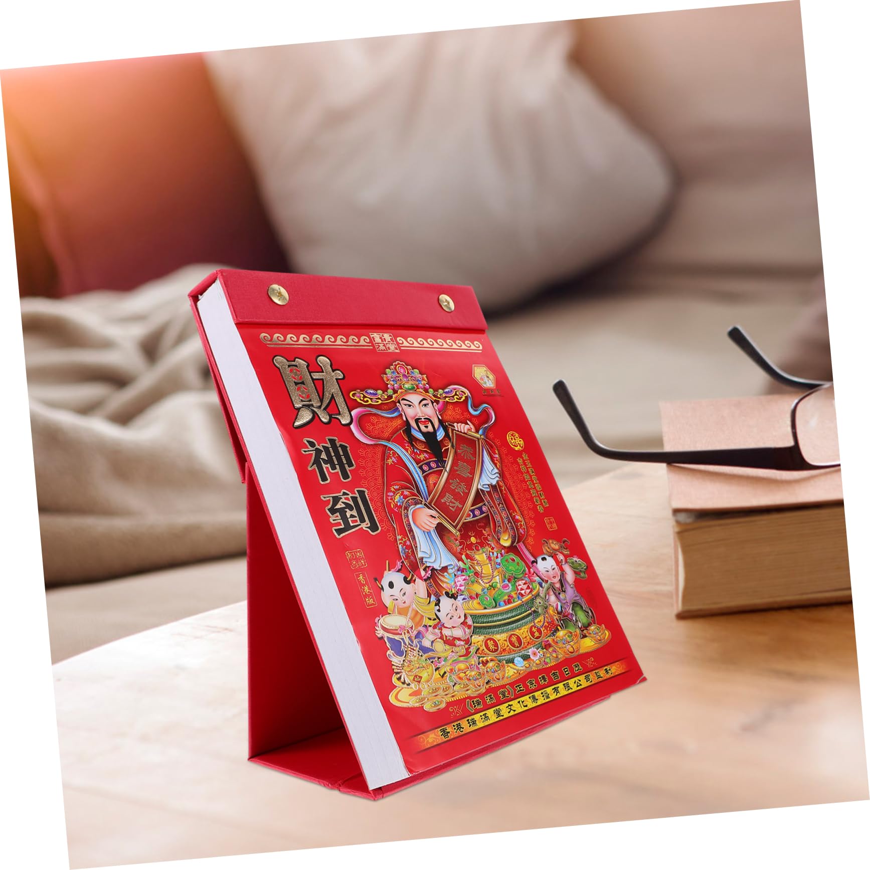 Ręcznie rozdarty stary almanach księżycowy kalendarz stojący chiński kalendarz z przewijaniem księżycowy kalendarz biurkowy codzienny kalendarz domowy stojący kalendarz akcesoria papierowe biuro