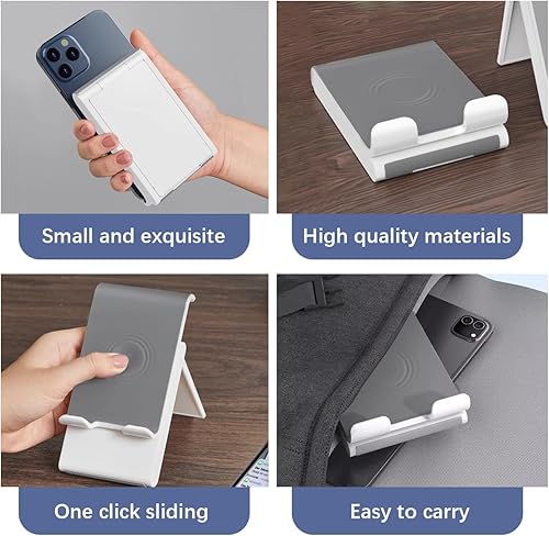 Miniatura 6 de OLizee Soporte para tableta Soporte para tableta de ángulo y altura ajustable Soporte para teléfono con almohadillas antideslizantes Soporte de