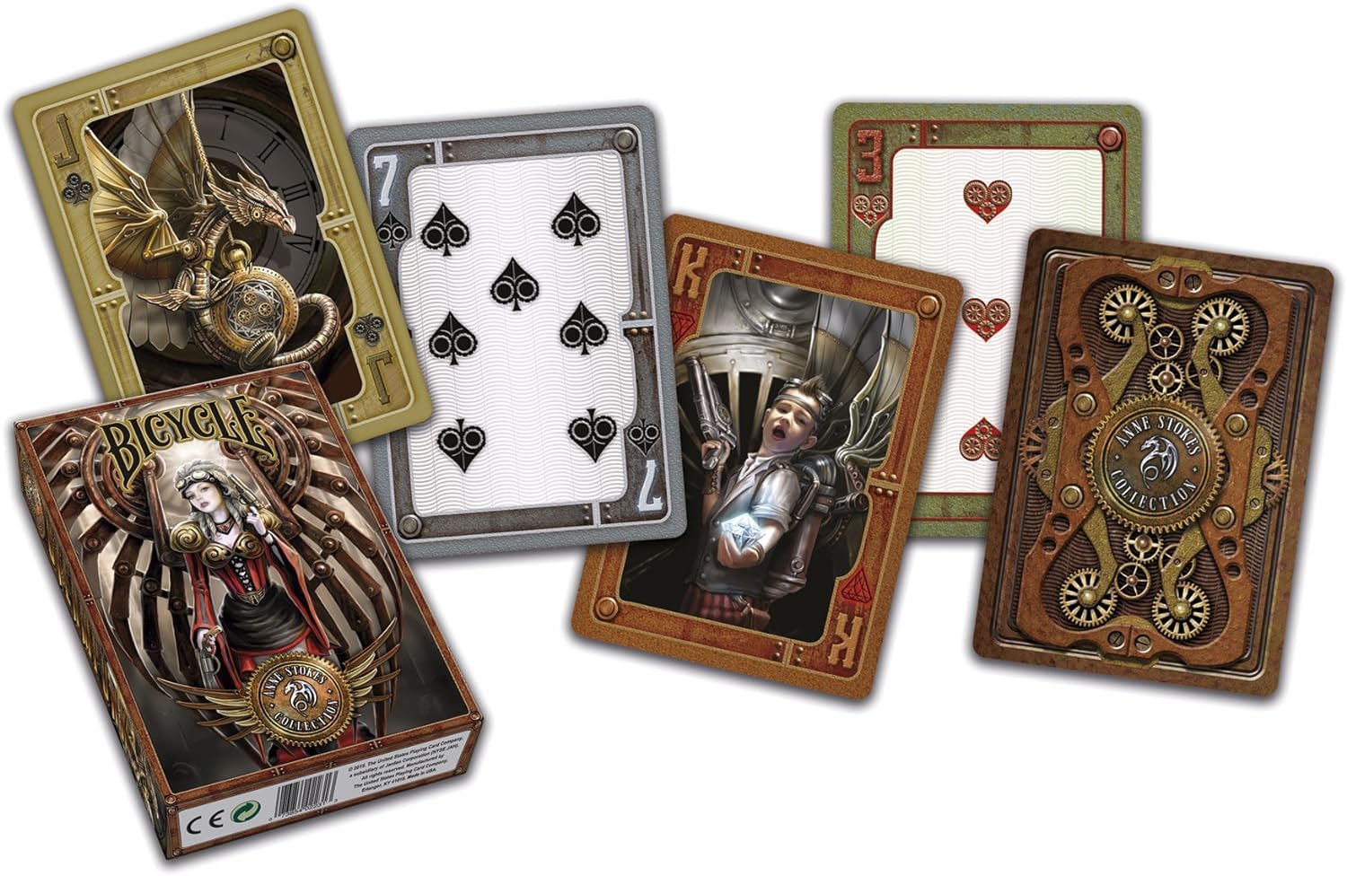 Bicycle Anne Stokes Steampunk Oyun Kartları : Amazon.com.tr: Ofis