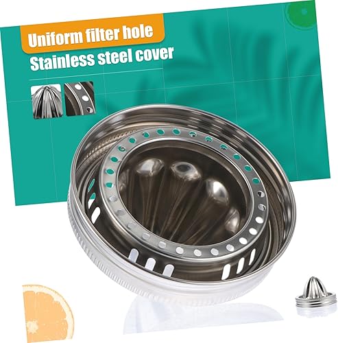 Miniatura 9 de Abaodam Exprimidor manual de cítricos exprimidor de limón exprimidor de prensa de limón tarros de caviar exprimidor manual para verdes mini