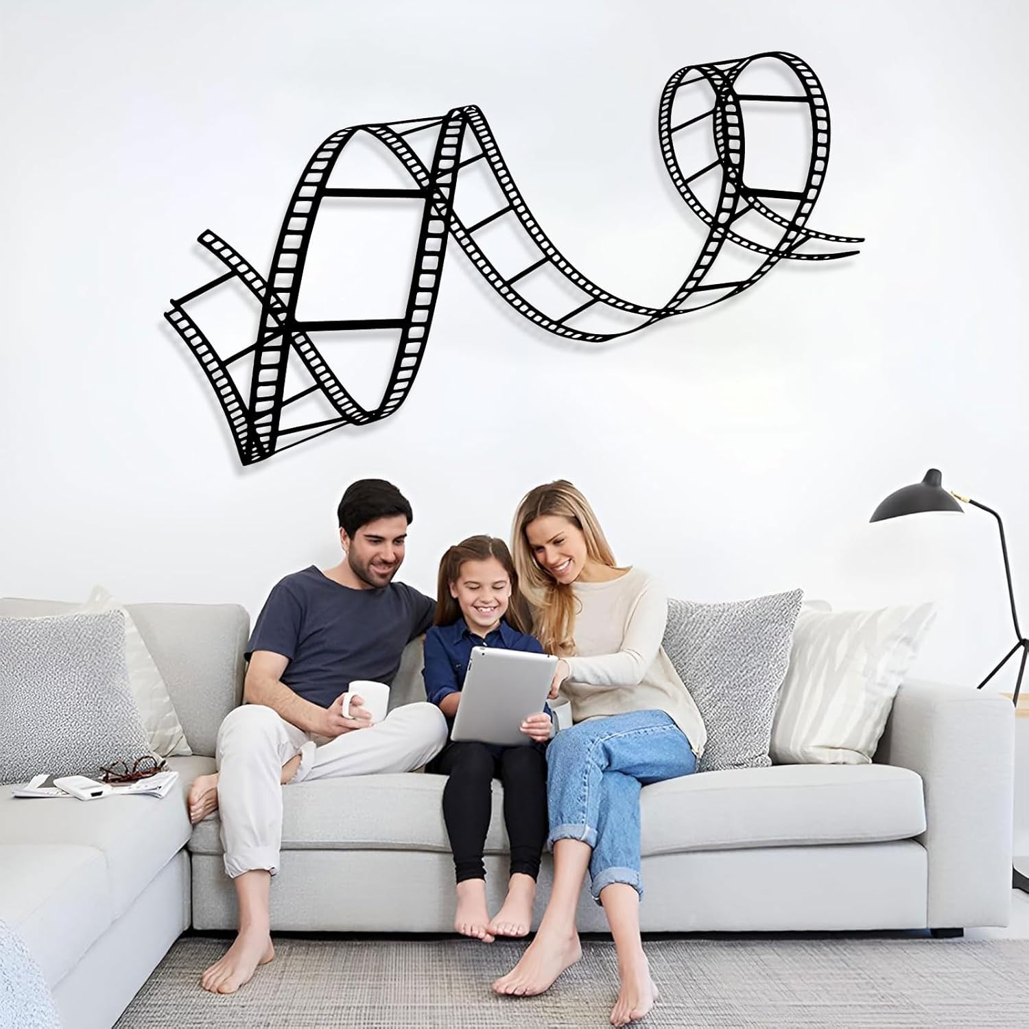 Metal Wall Art, Metal Film Strip Wall Decor, Abstract