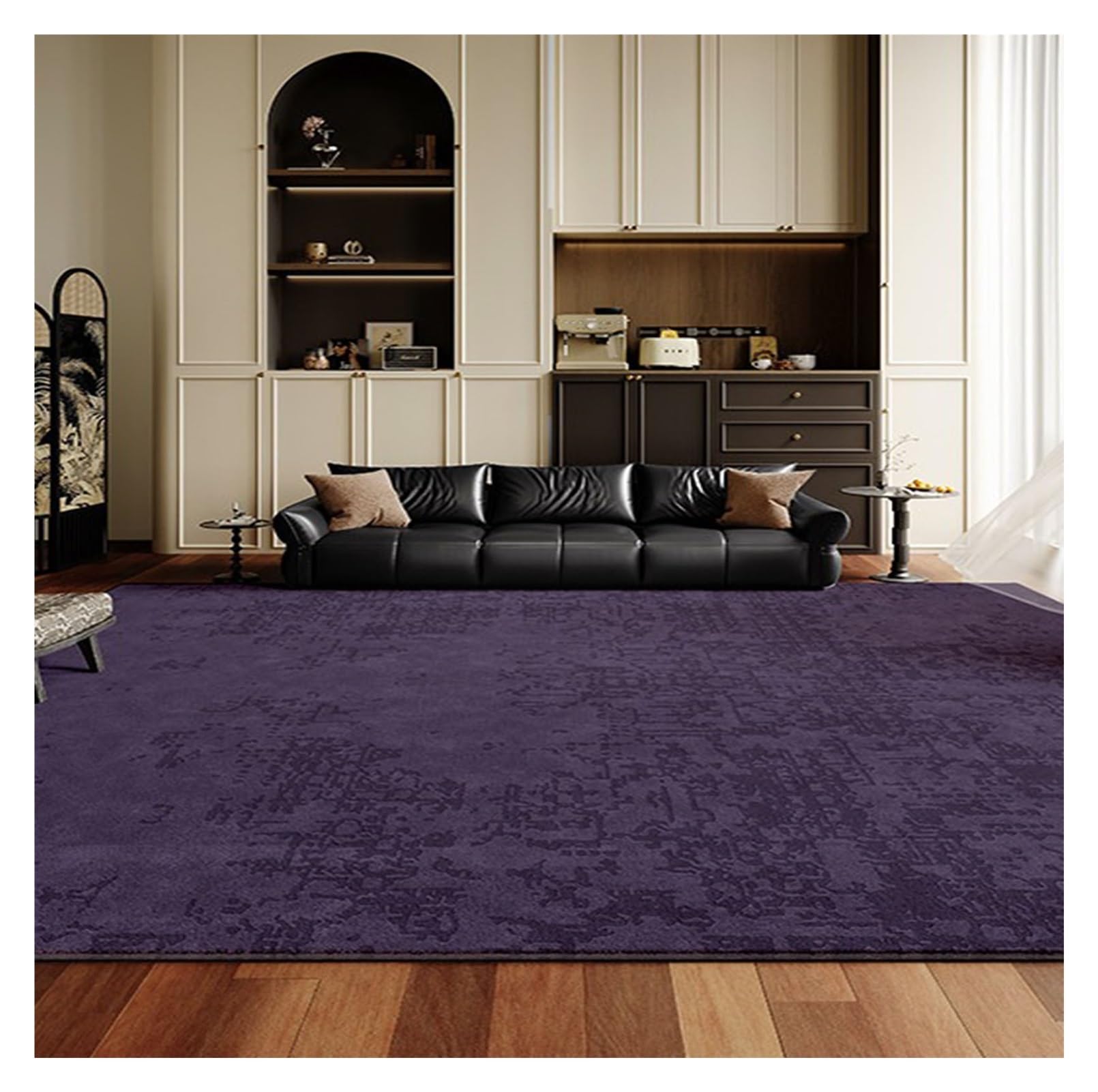 Tapis poilu douceur 140x200cm, l'élégance moelleuse pour votre intérieur cosy
