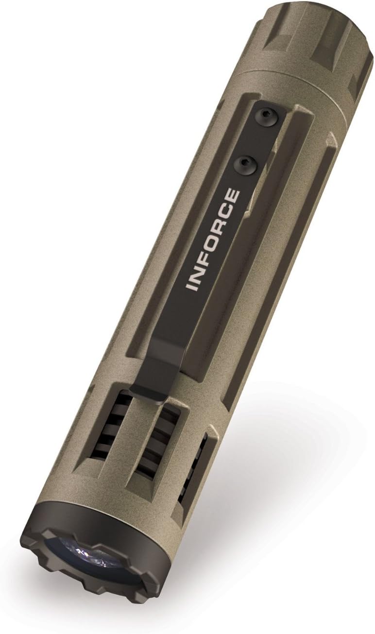 Inforce 6-Volt Desert Body White LED Tactical Flashlight