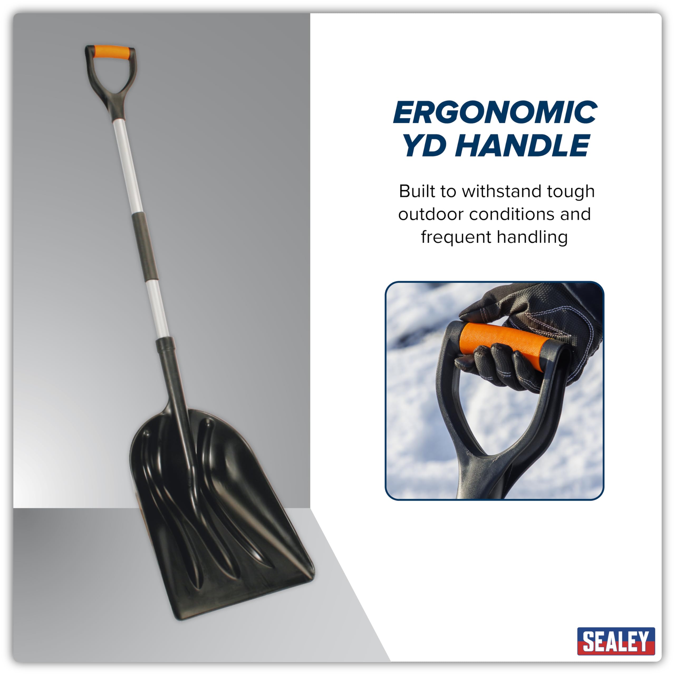 Sealey SS01 łopatka ogólnego zastosowania z metalowym uchwytem 900 mm
