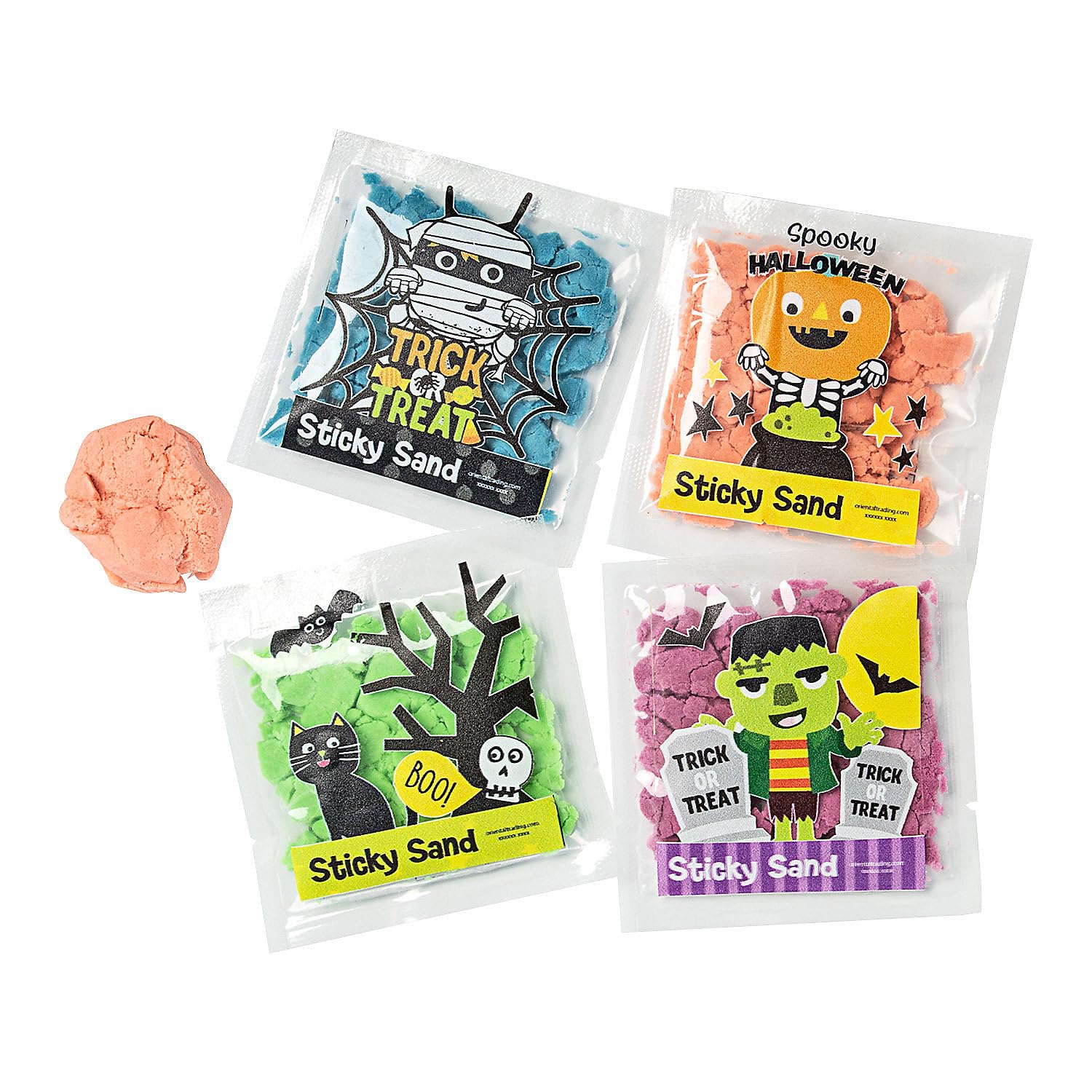 Fun Express Ghoul Gang Sticky Sand - Toys - 48 Pieces