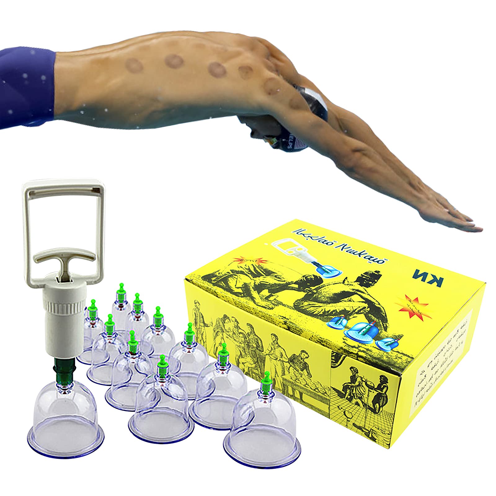 Buy Cupping Therapy Set, 12 Cups Professional Chinese Acupoint Cupping