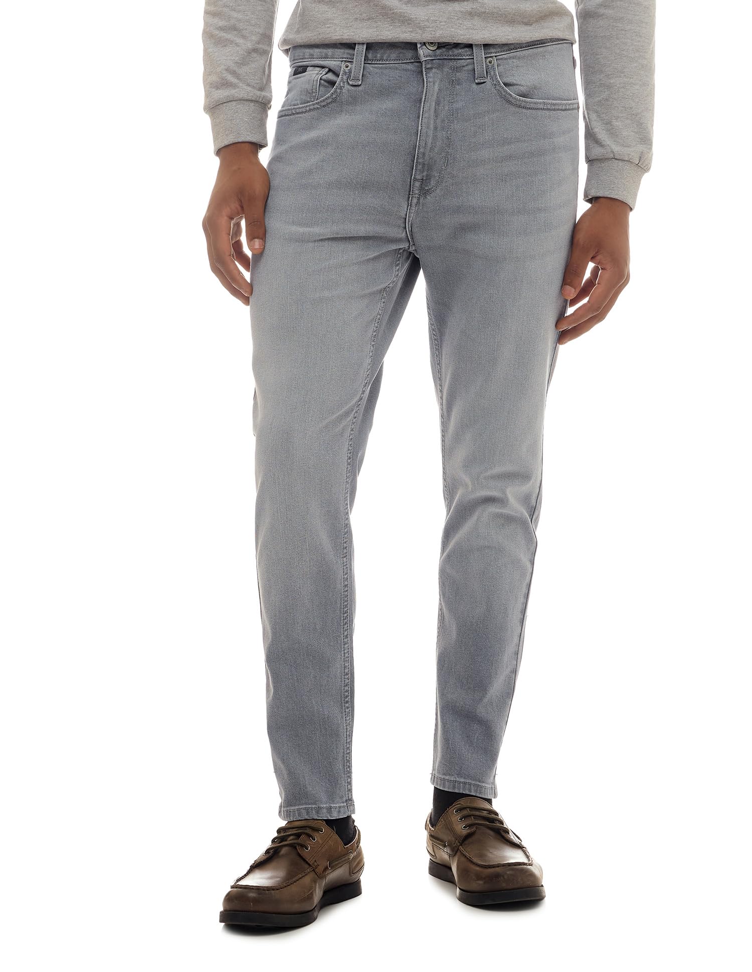 flying machine Men's Relaxed Tapered Fit Jeans| Solid | Mid Rise | Stretchable | Jeans for Man-picture-11