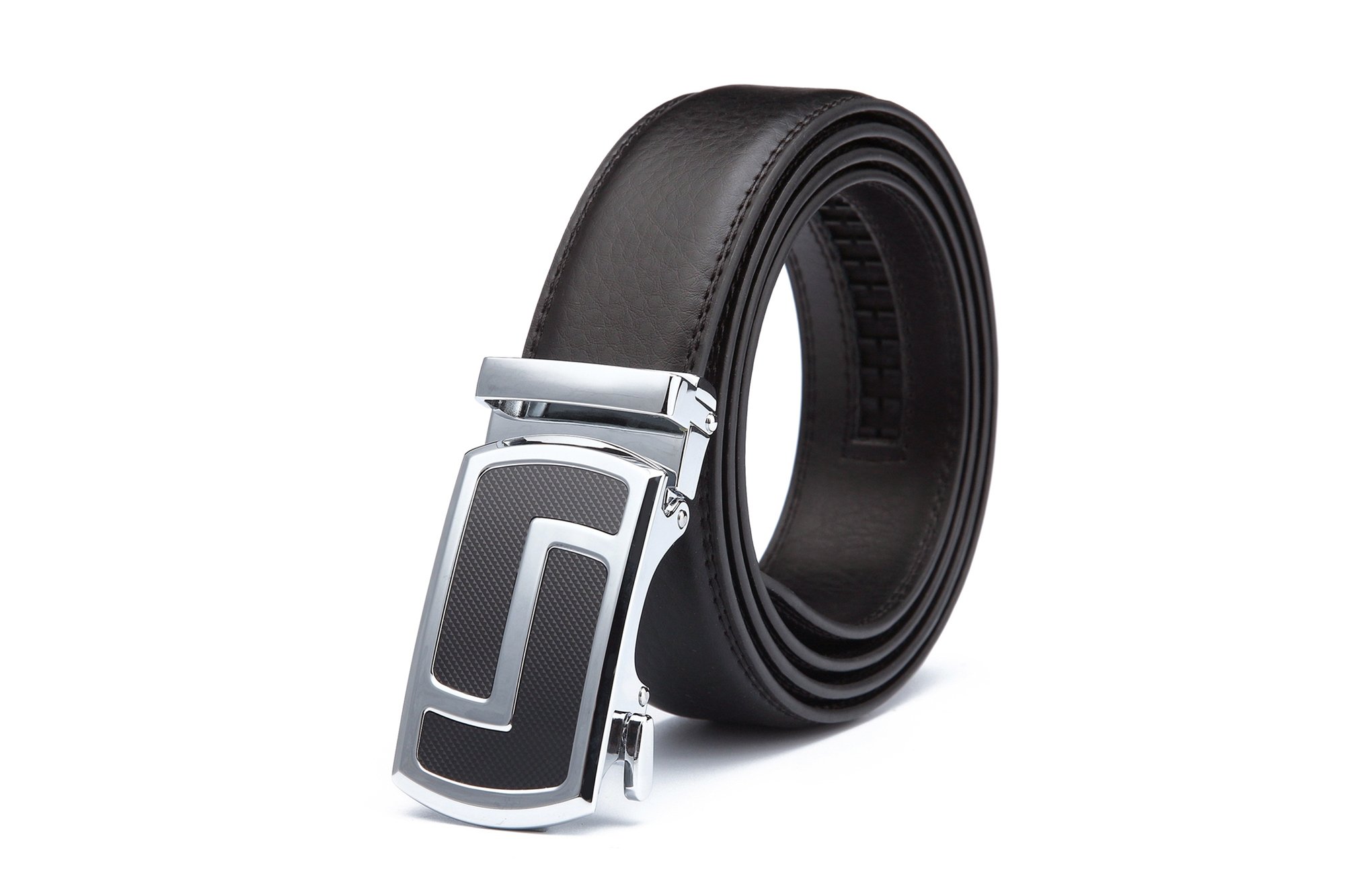 Miuno® 1511-c Men's Adjustable Belt Automatic Buckle in Gift Box