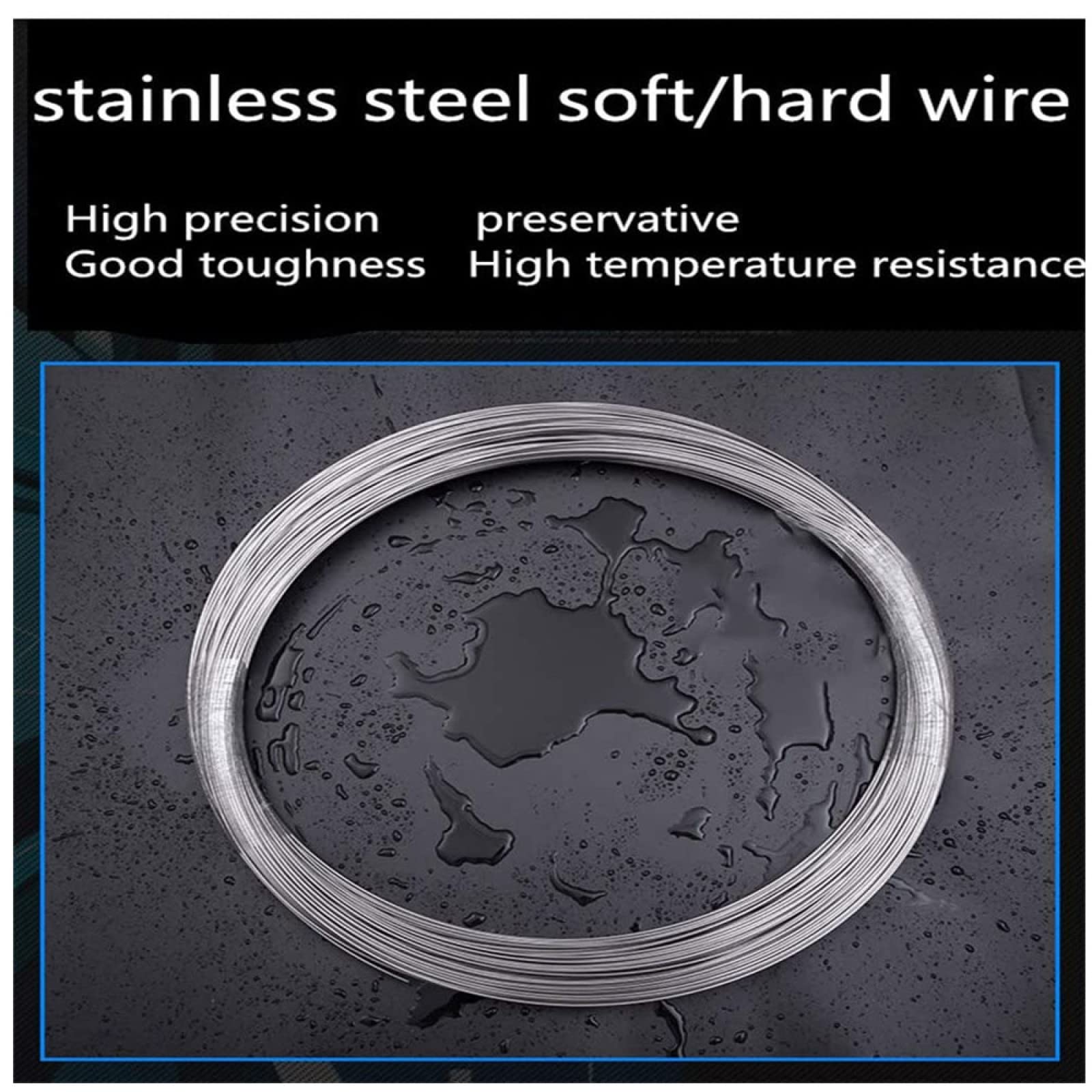 Fil Inox 304, Diamètre 1.5mm, Longueur 50m, Argenté