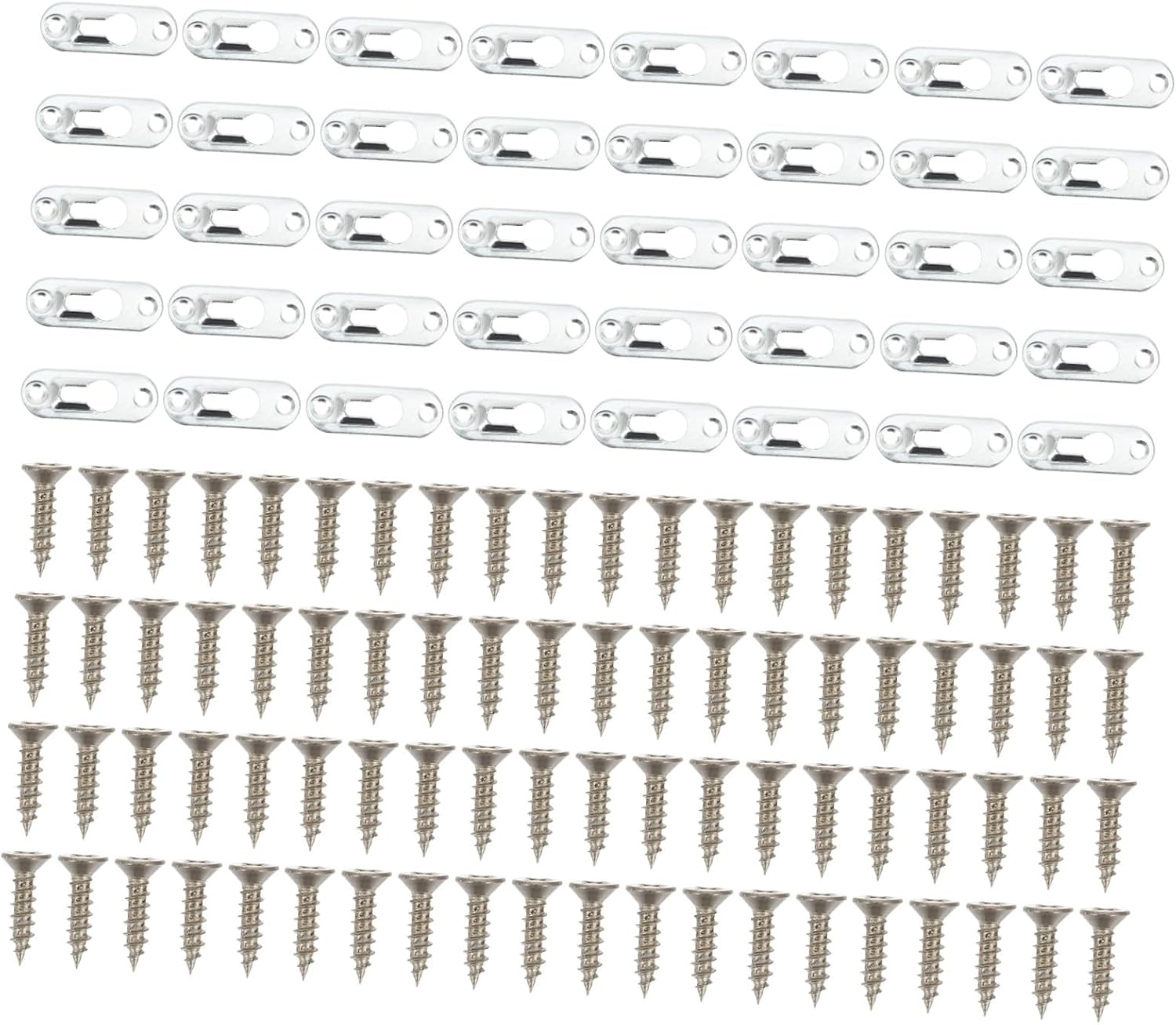 KICHOUSE 40 Sets Picture Frame Back Panel Hooks and Screws Concealed Wall Hangers for Hanging Photo Frames and Mirrors Heavy Duty Hardware for Home Decoration