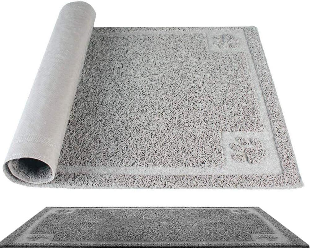 Darkyazi Pet Feeding Mat Large for Dogs and Cats,24"×36" Flexible and Easy to Clean Feeding Mat,Best for Non Slip Waterproof Feeding Mat (Grey) : Pet Supplies