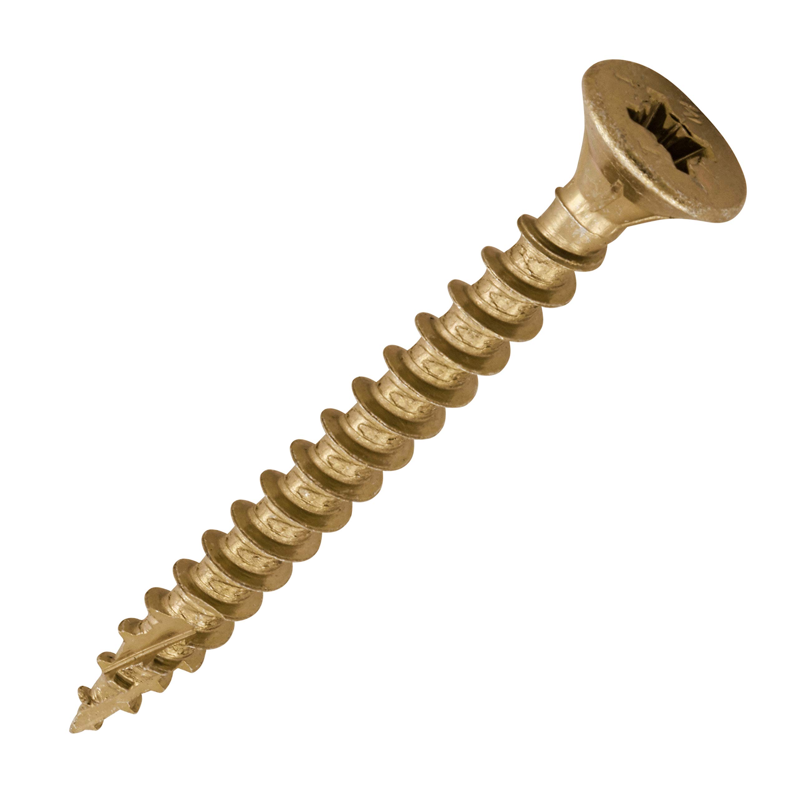 Timco Yellow 50050C2 C2 Strong-Fix Multi-Purpose Premium Screws - Pz - Double Countersunk - 5.0 X 50 Box 200