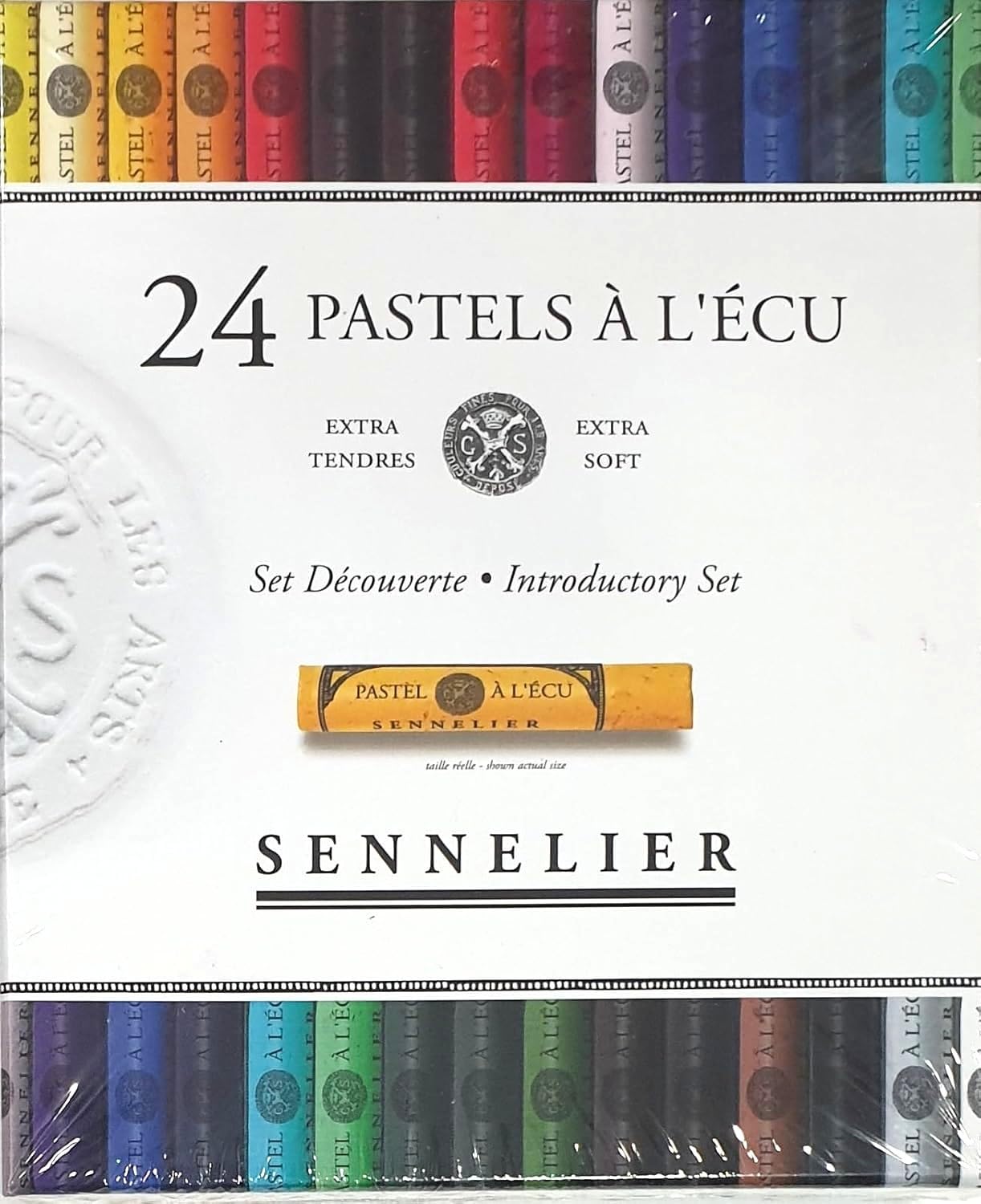 Sennelier Soft Pastel C/Board 24 PCS,Sennelier Pastel secs Sticks 24 PCS (France Import) Espacebeauxarts