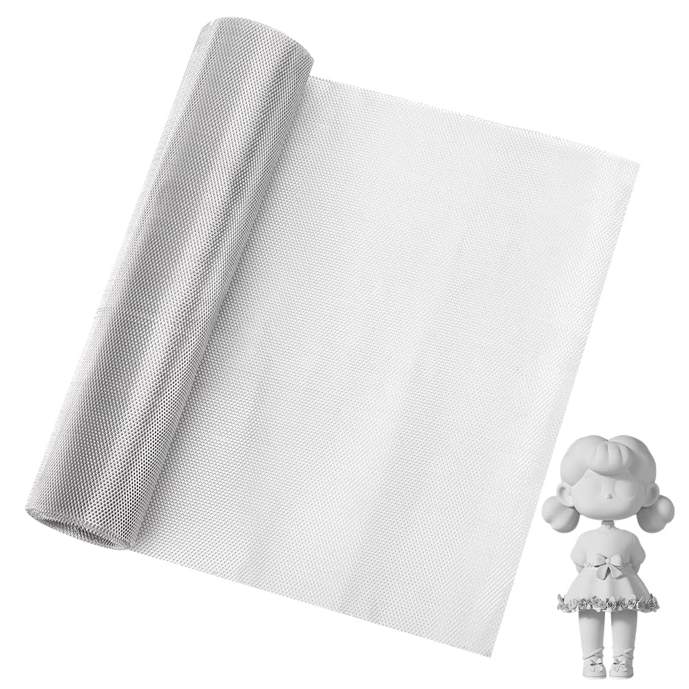 OLYCRAFT 3m Aluminum Sculpting Wire Mesh 30cm Aluminum Wire Mesh Roll for Sculpting Clay Craft Wire Mesh Metal Mesh Sheet Sculpting Mesh Roll Mesh Screen for Arts and Craft