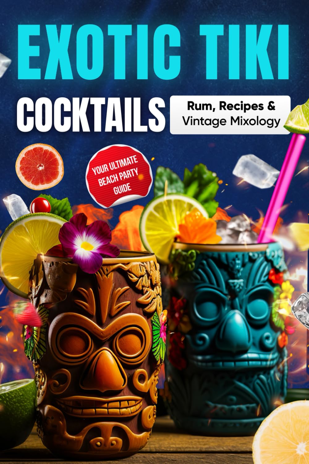 Exotic Tiki Cocktails: Simple and Delicious Island Cocktails to Perfect Your Beach Party!