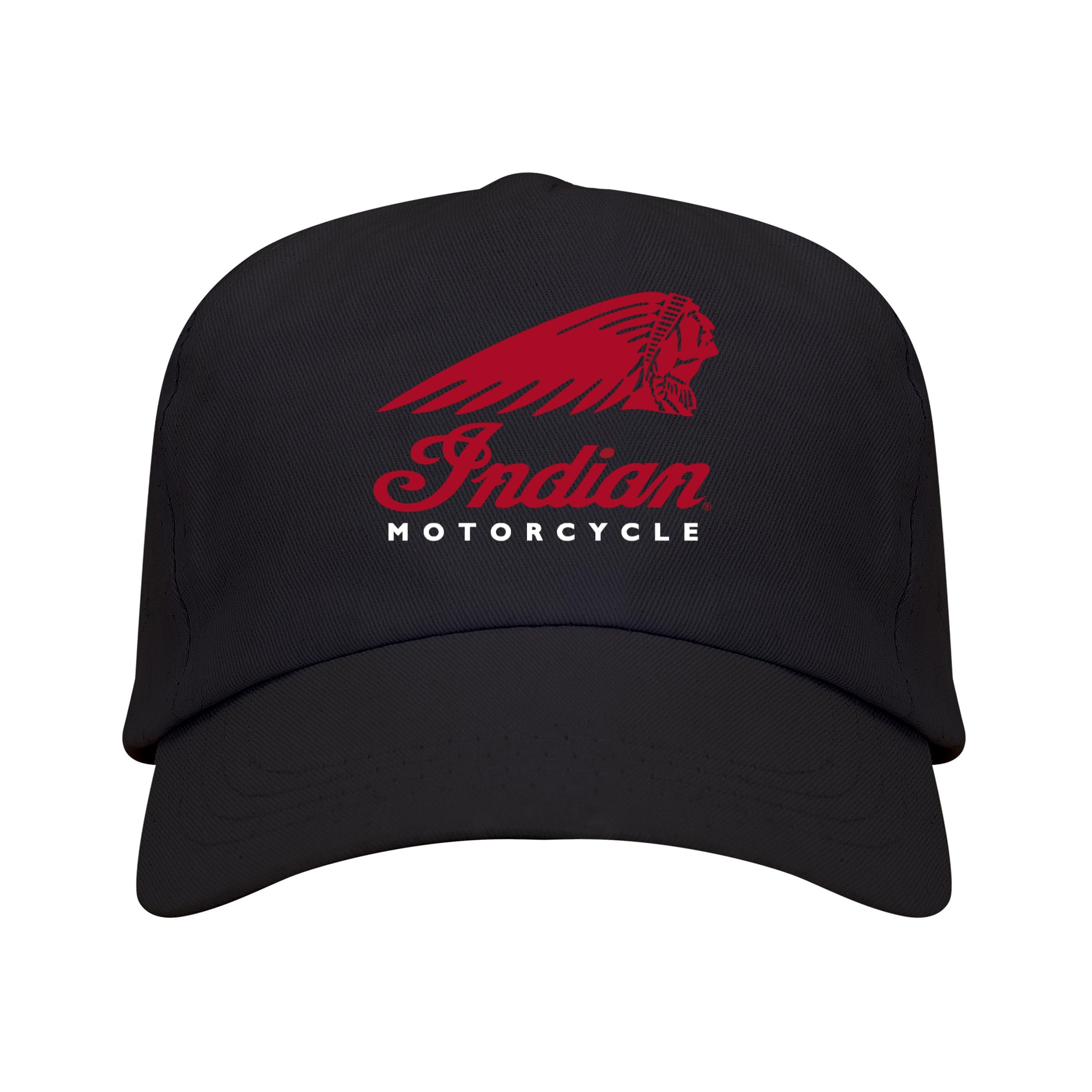 Genérico Casquette noire avec logo Indian Motorcycle pour homme