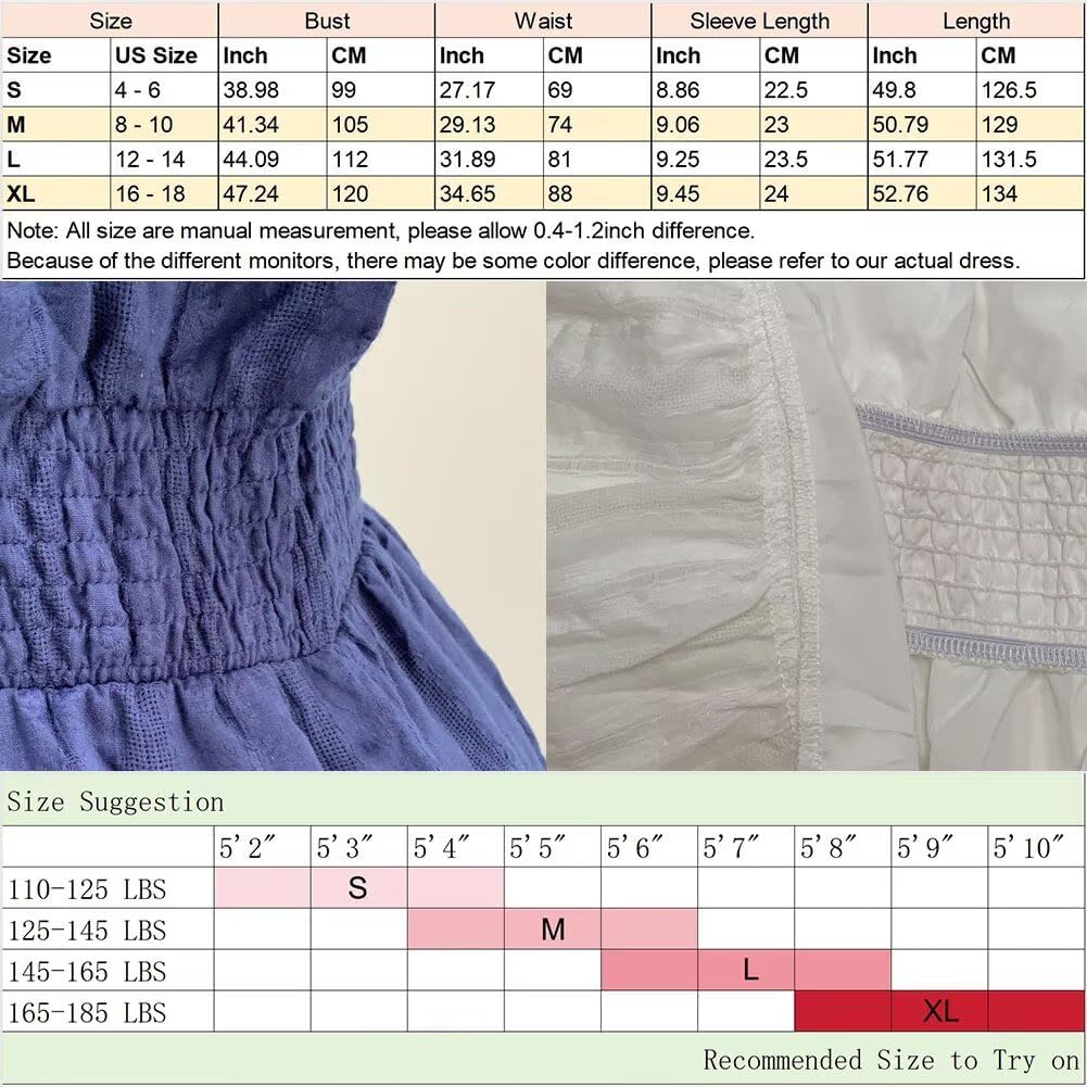 Women’s Cotton Maxi Dress Short Sleeve V Neck Lightweight Casual Everyday Dress with Pockets - Image 4