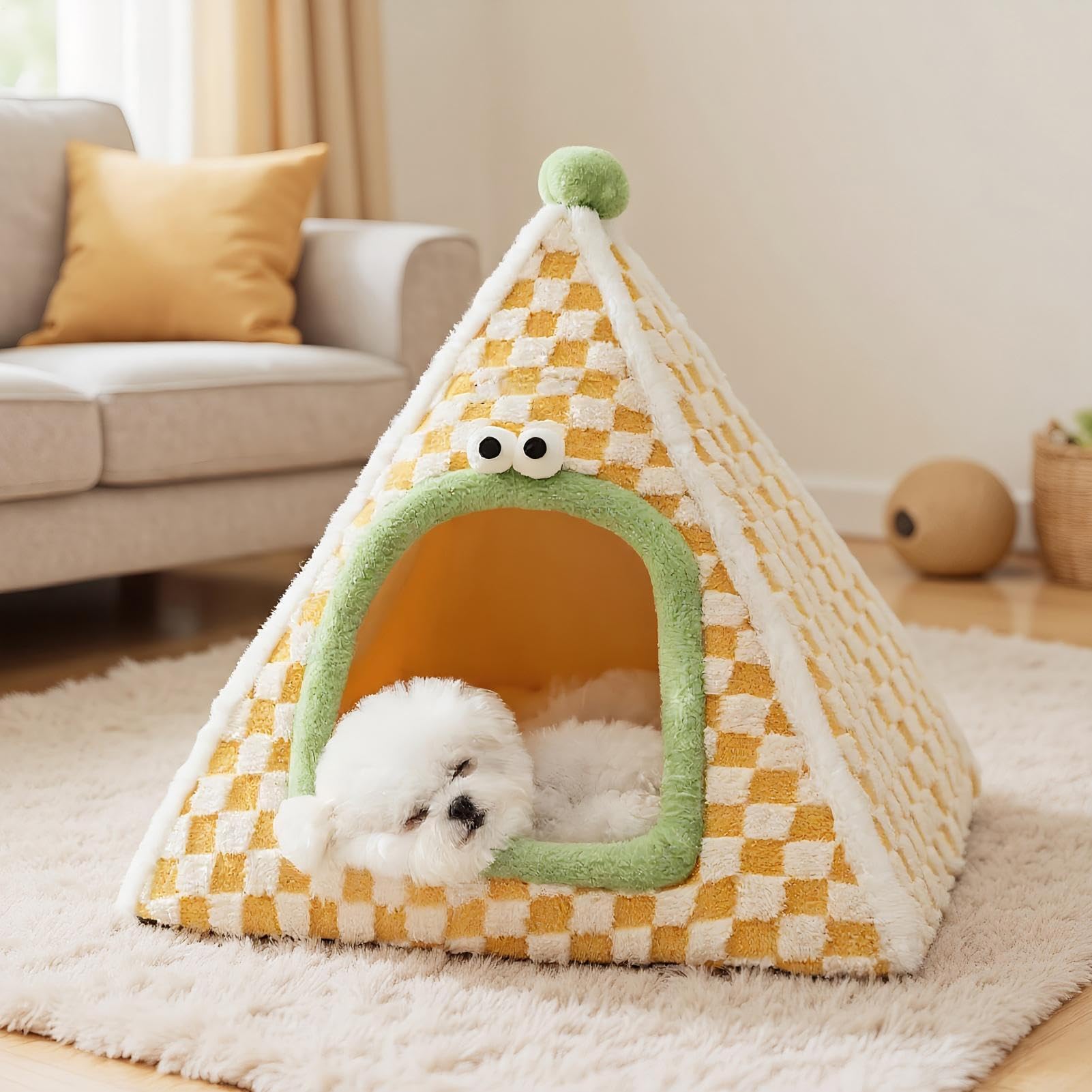 Cuccia Gatti Chiusa Rifugio Caldo Per Animali Di Taglia Piccola E Media | A Tenda Per Cani Da Interno Per La Casa Camera Da Interno Esterno Viaggi Gite Autunno Inverno