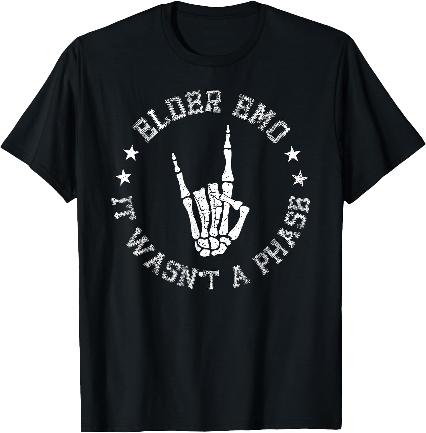Elder Emo It was Never A Phase for Old Fans of Emo Music T-Shirt